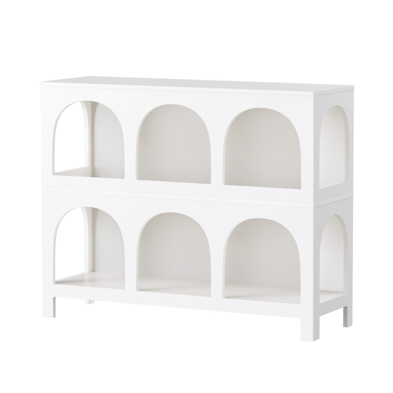 Oikiture Shelving Unit Display Shelf Storage Stand Bookcase Bookshelf - Sunyee