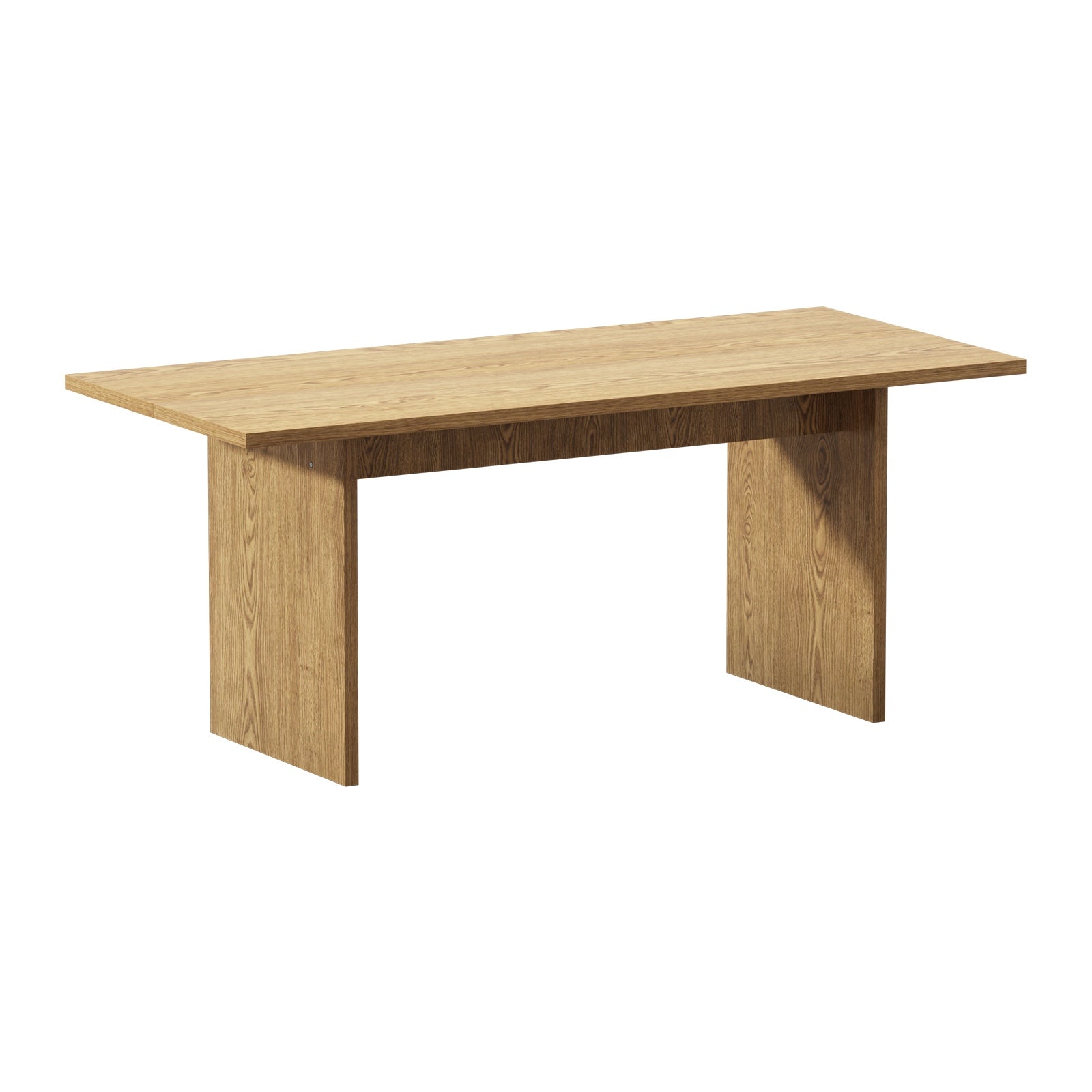 Oikiture 180cm Dining Table Rectangular Kitchen Dining Table Timber Natural - Sunyee