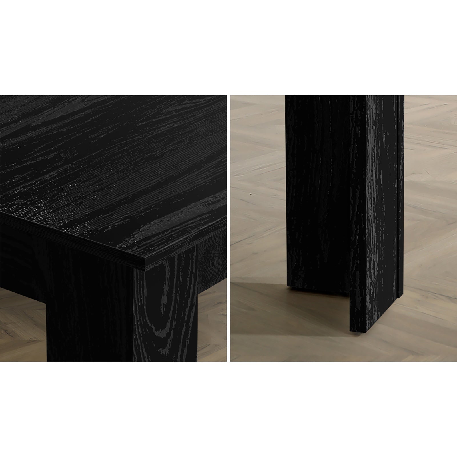 Oikiture 160cm Extendable Dining Table Kitchen Restaurant Cafe Table Black - Sunyee