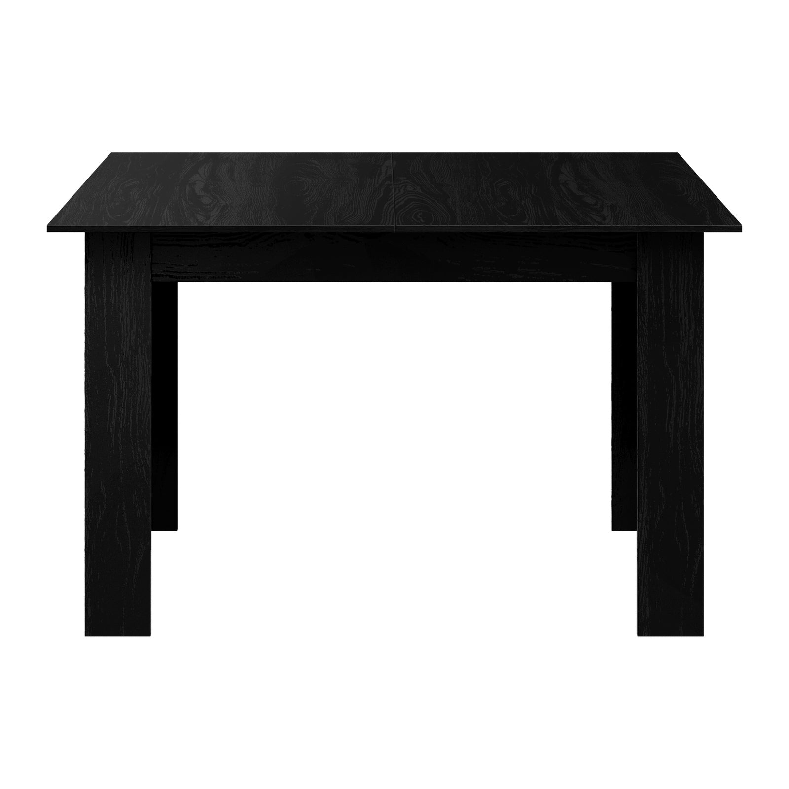 Oikiture 160cm Extendable Dining Table Kitchen Restaurant Cafe Table Black - Sunyee