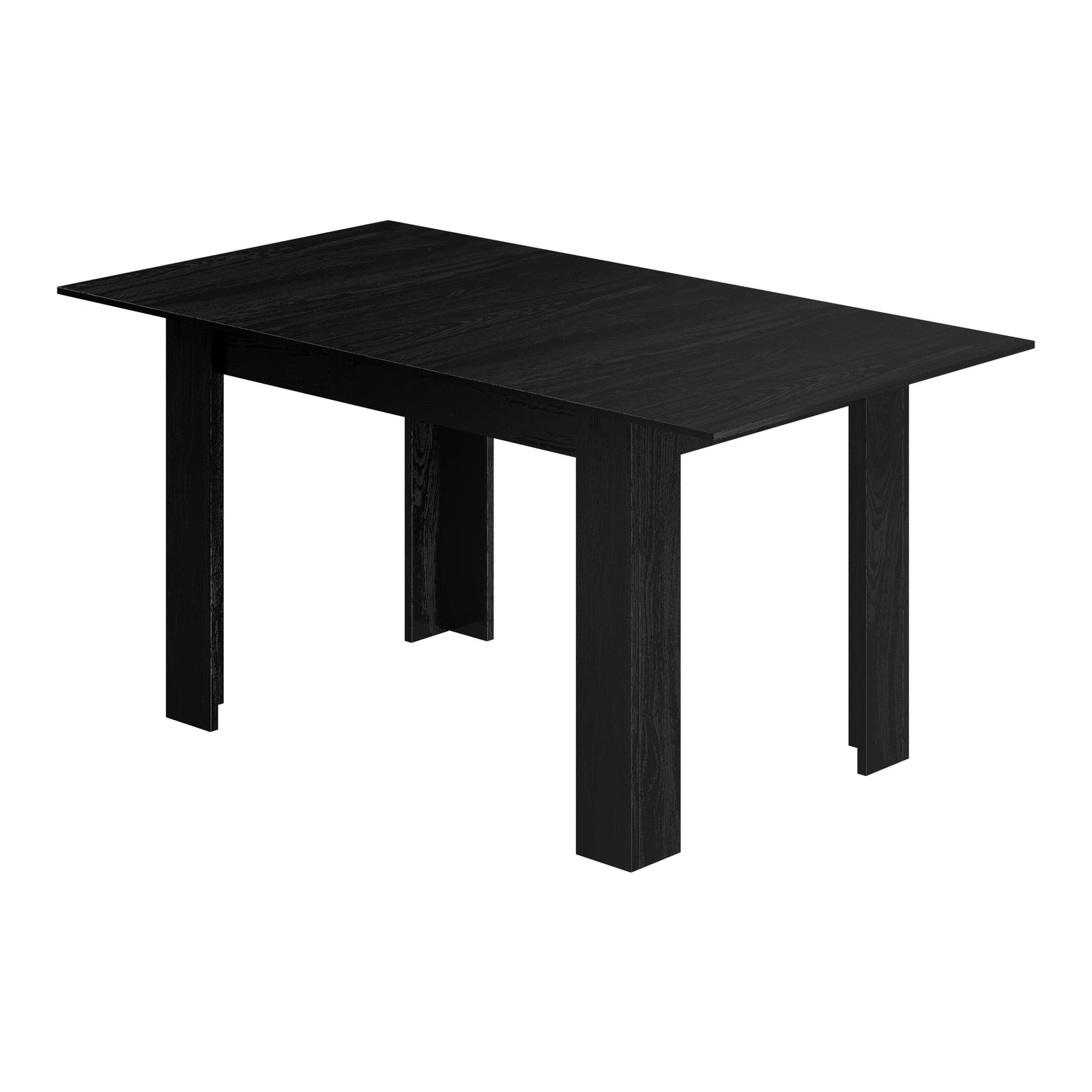 Oikiture 160cm Extendable Dining Table Kitchen Restaurant Cafe Table Black - Sunyee