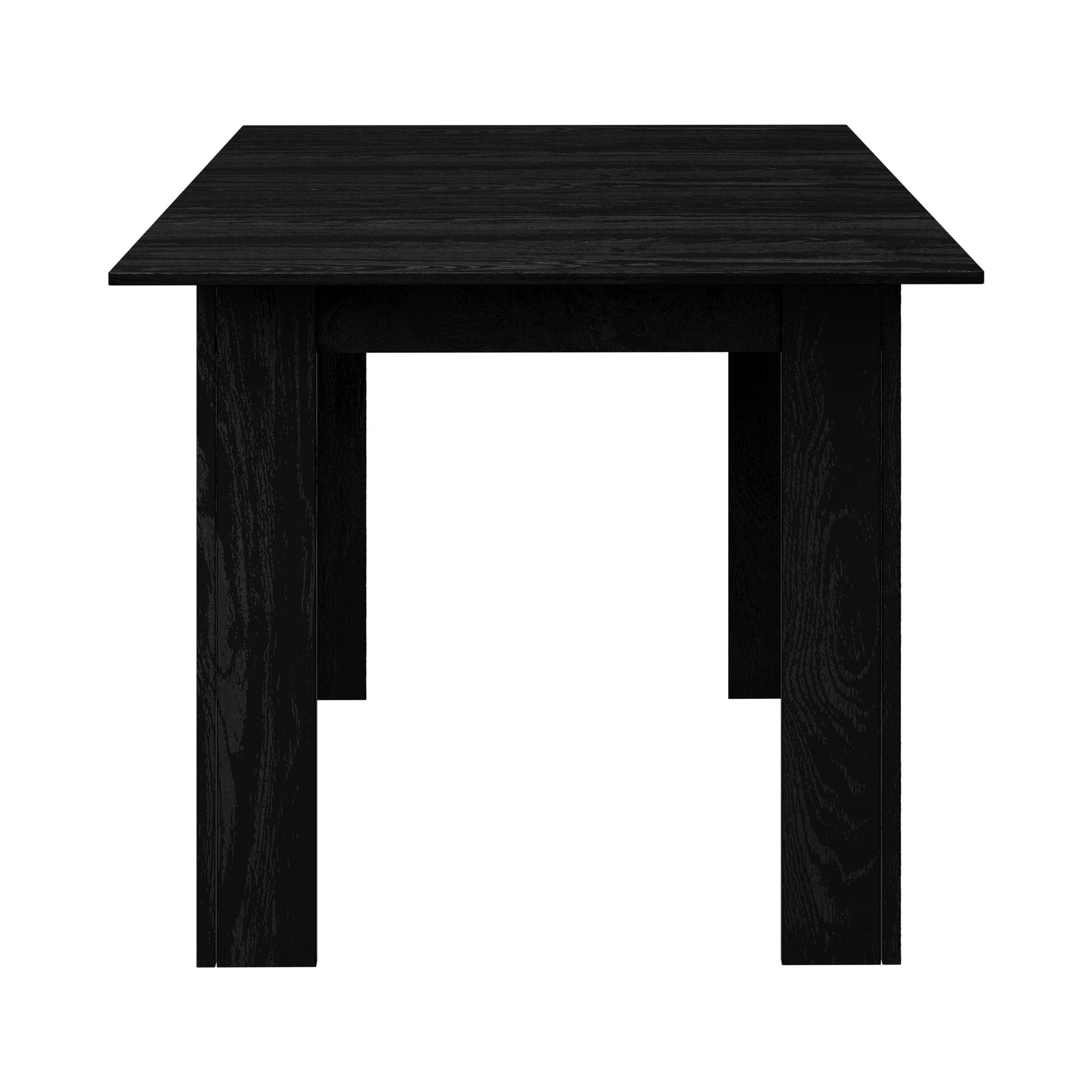 Oikiture 160cm Extendable Dining Table Kitchen Restaurant Cafe Table Black - Sunyee