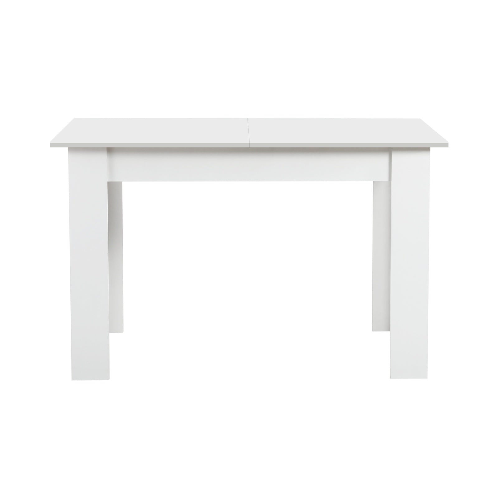 Oikiture 160cm Extendable Dining Table Kitchen Restaurant Cafe Table White - Sunyee
