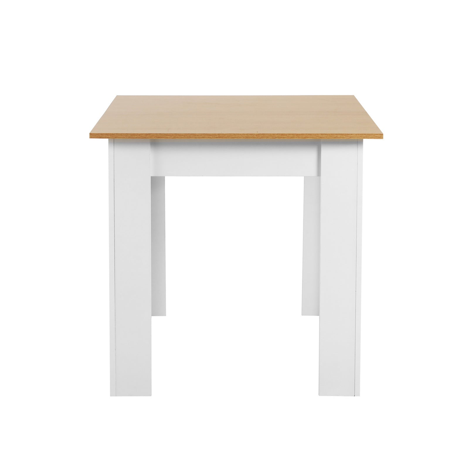 Oikiture 160cm Extendable Dining Table Kitchen Restaurant Cafe Table WoodenWhite - Sunyee