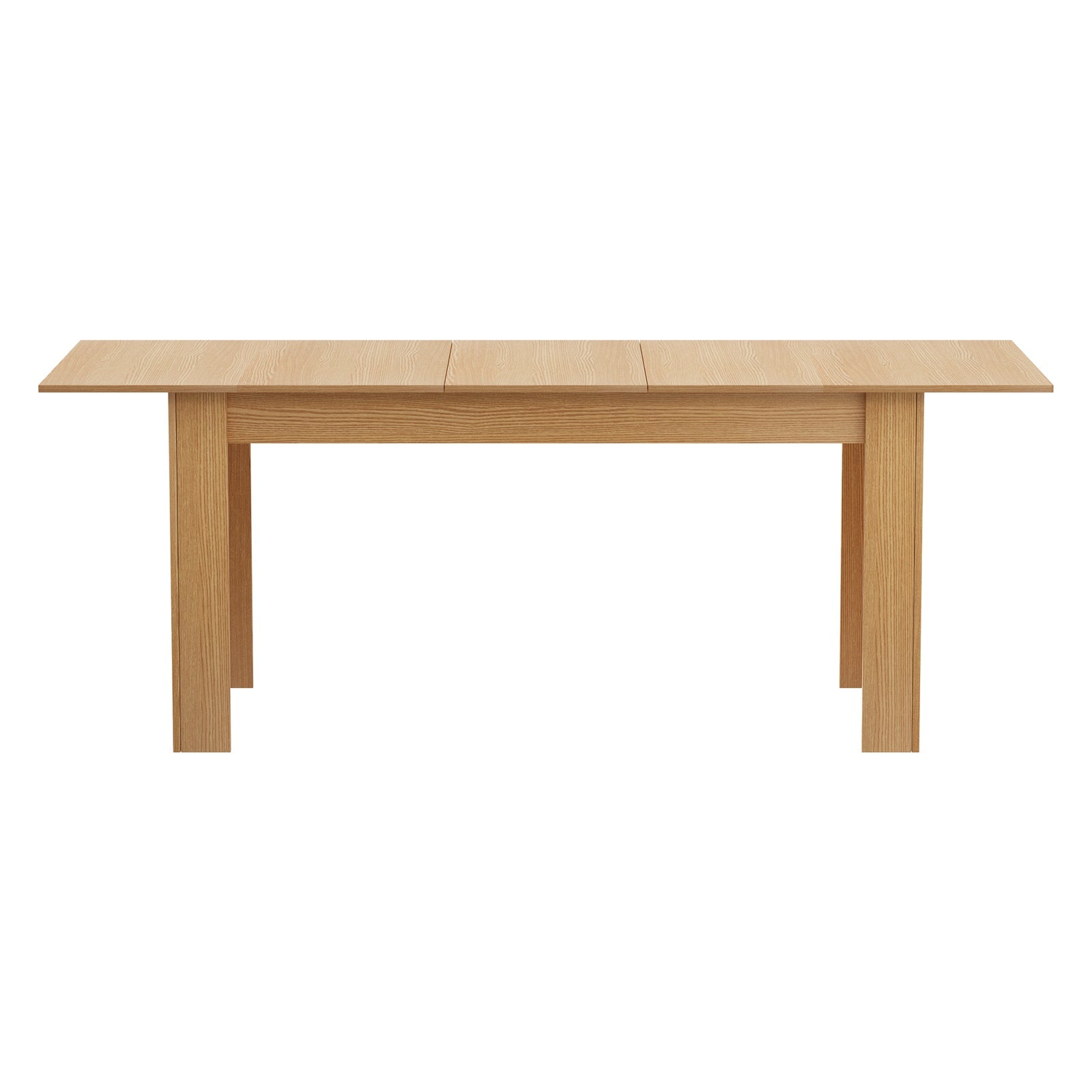 Oikiture 200cm Extendable Dining Table Kitchen Restaurant Cafe Table Natural - Sunyee