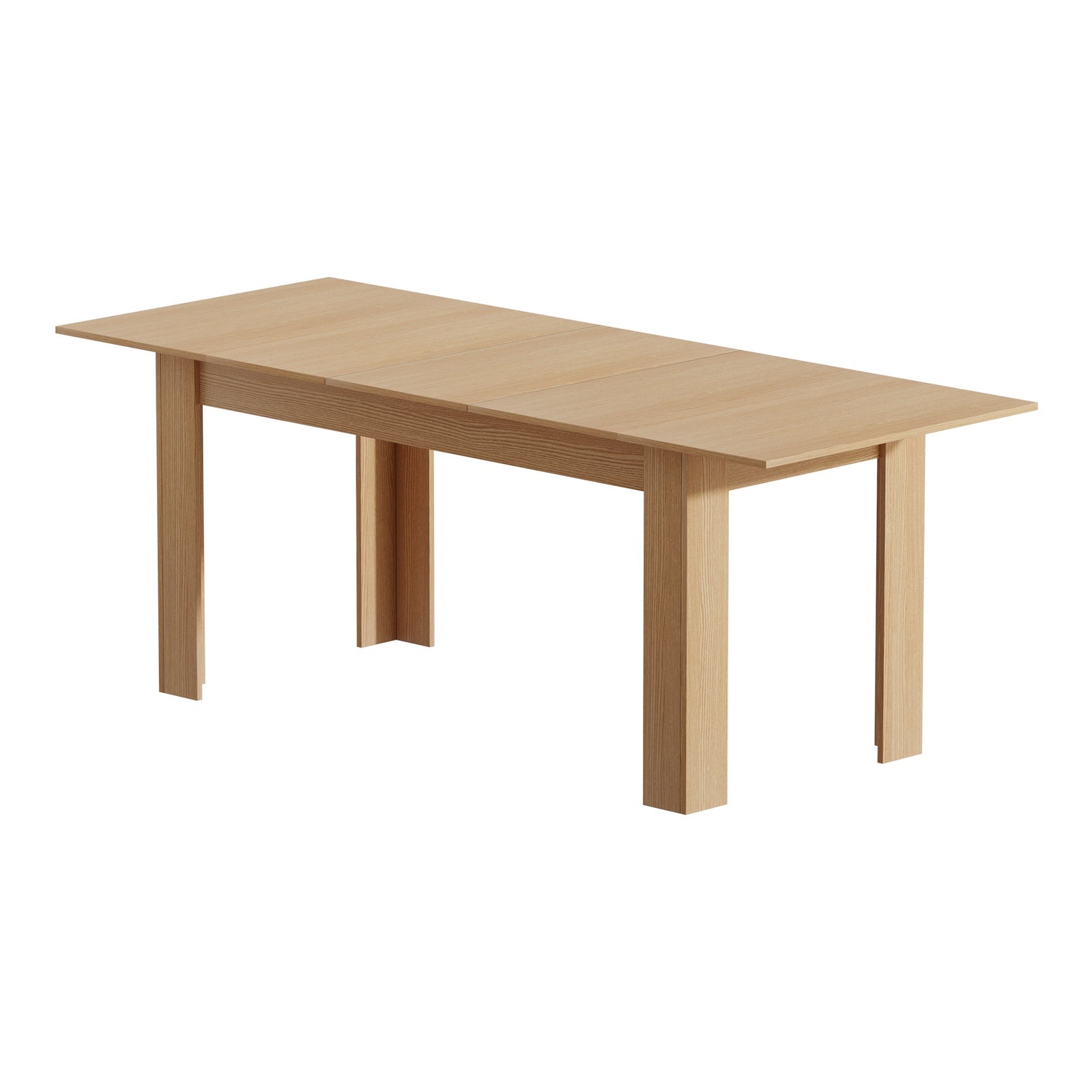 Oikiture 200cm Extendable Dining Table Kitchen Restaurant Cafe Table Natural - Sunyee