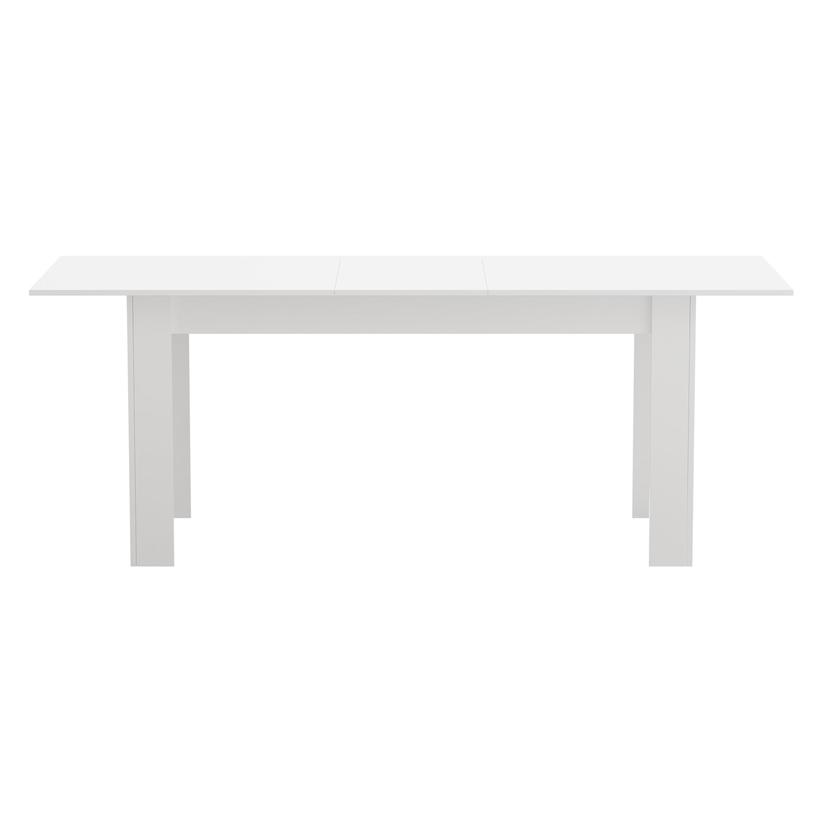 Oikiture 200cm Extendable Dining Table Kitchen Restaurant Cafe Table White