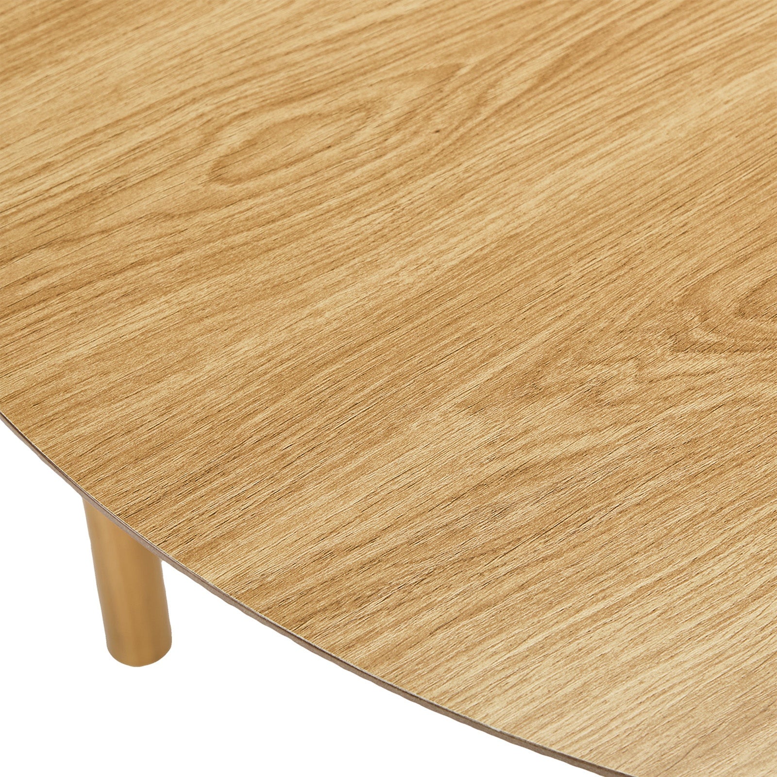 Oikiture Wooden Dining Table 100cm Round Table 4 Seater Pine Wood Legs Natural
