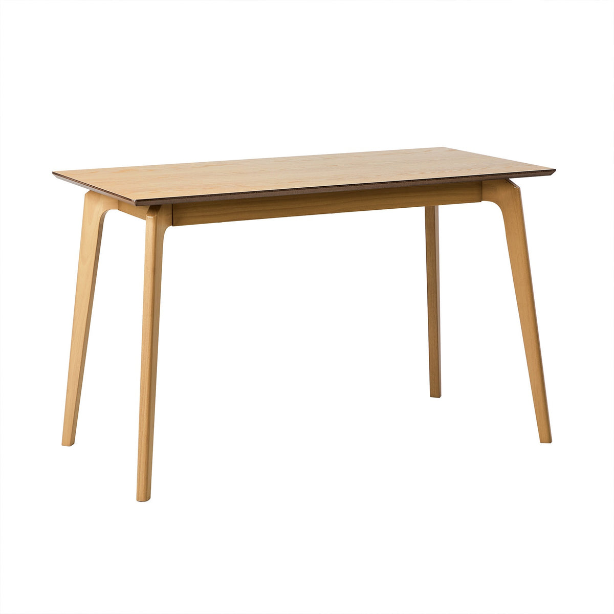 Oikiture Wooden Dining Table 120cm Rectangular 4 Seater Pinewood Legs Natural