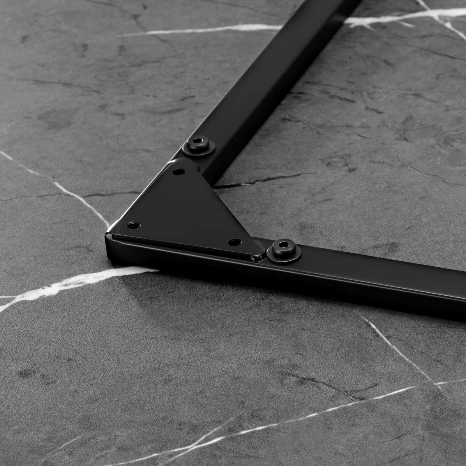 Oikiture 110cm Dining Table Round Wooden Table With Marble Effect Metal Legs GY - Sunyee