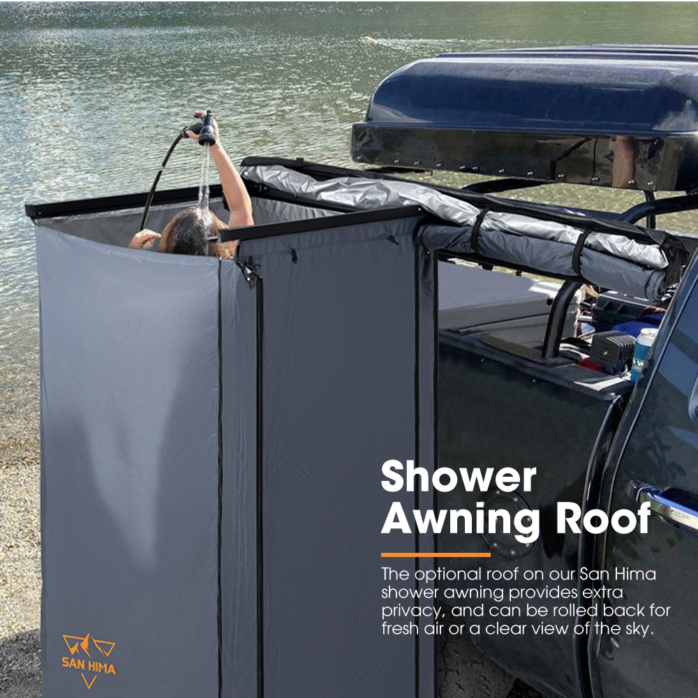San Hima Dual Shower Awning Instant Ensuite Tent Fold-Out Camping Change Room - Sunyee