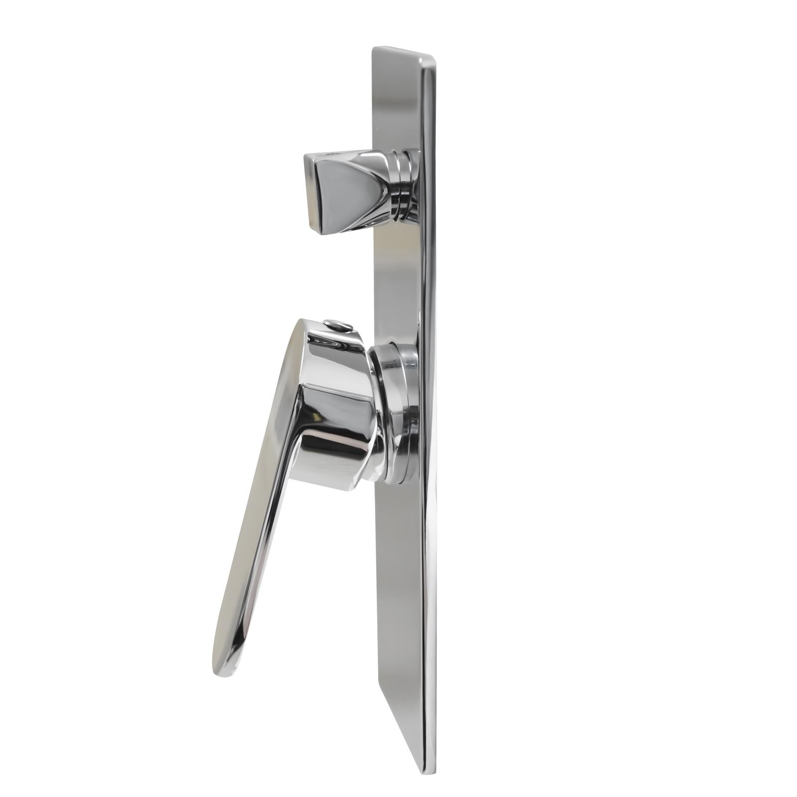 Shower Mixer Hot Cold Tap Basin Vanity Sink Brass Bath Wall Mount Chrome - Sunyee