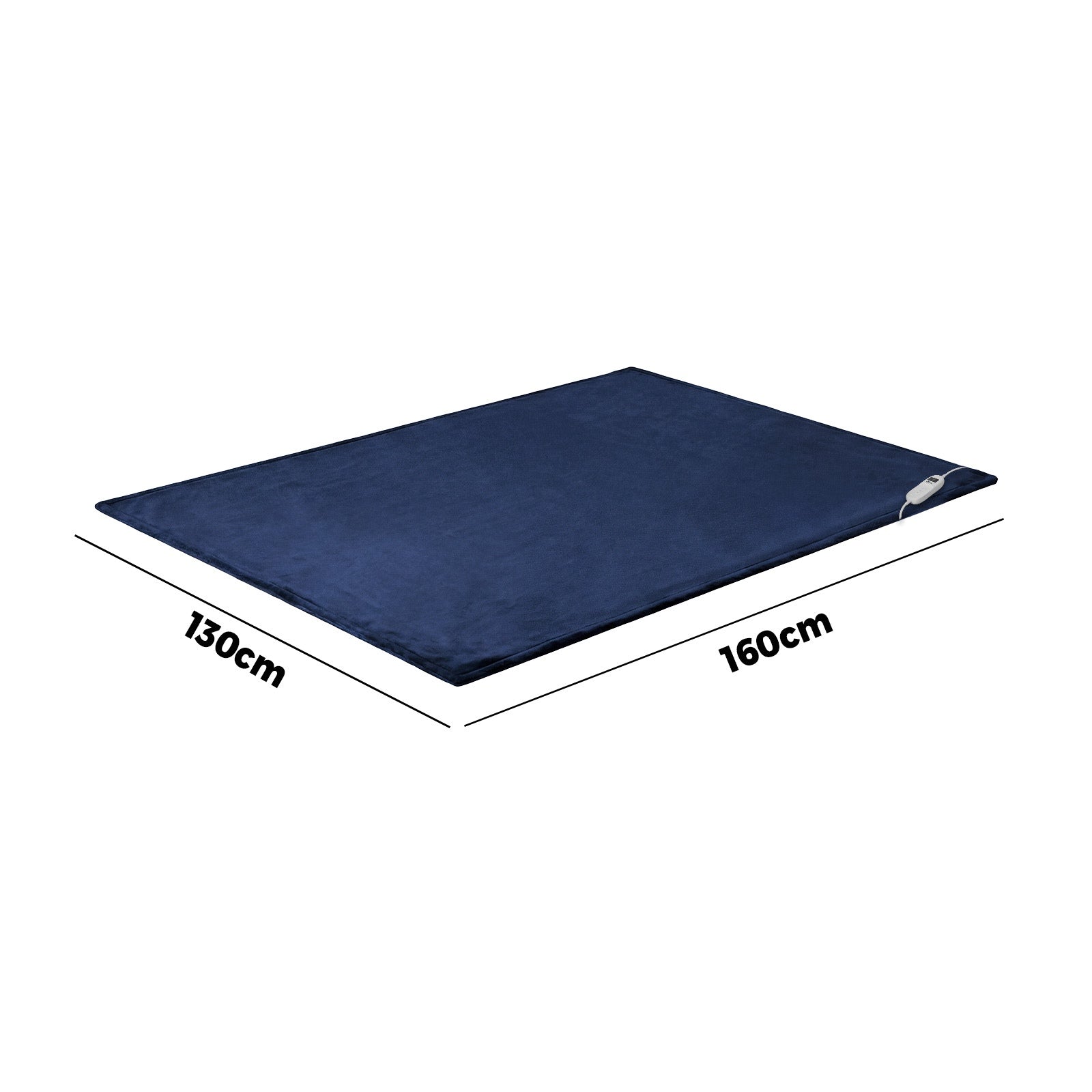 Bedra Electric Throw Rug Washable Heated Blanket Flannel Fleece Winter Warm Blue - Sunyee