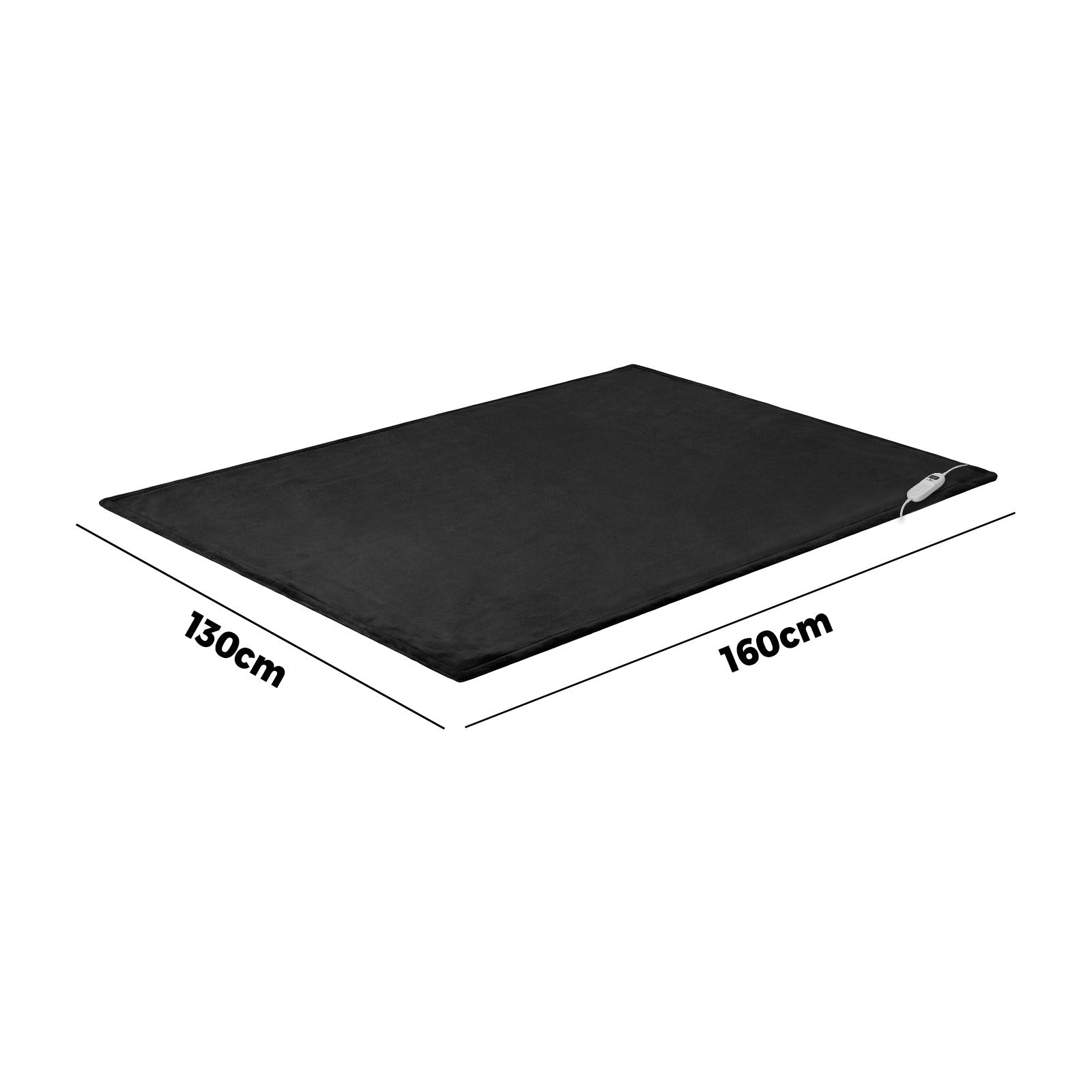 Bedra Electric Throw Rug Washable Heated Blanket Flannel Fleece Winter Warm Grey - Sunyee