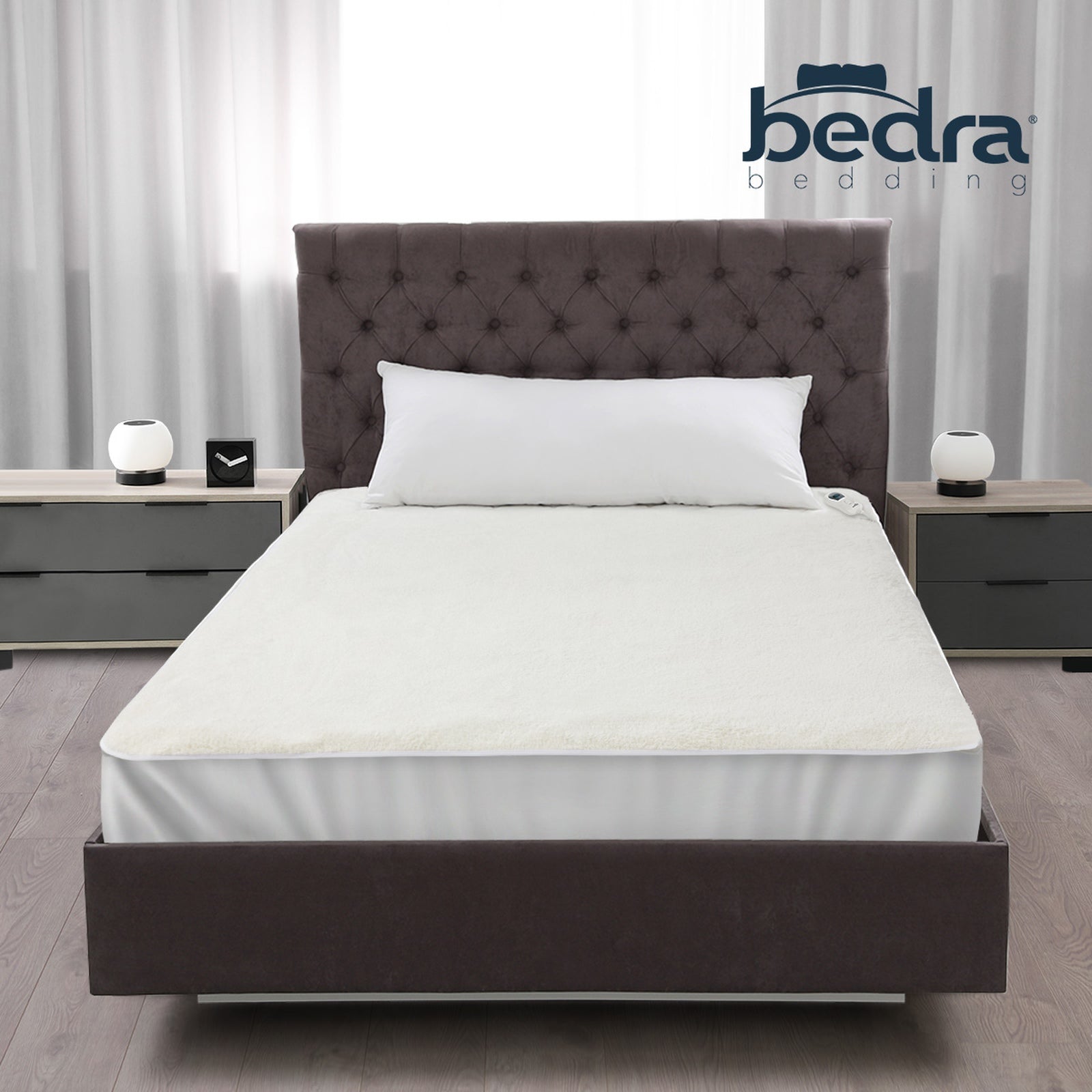 Bedra Electric Heated Blanket Fully Fitted Fleece Underlay Winter Pad KingSingle - Sunyee