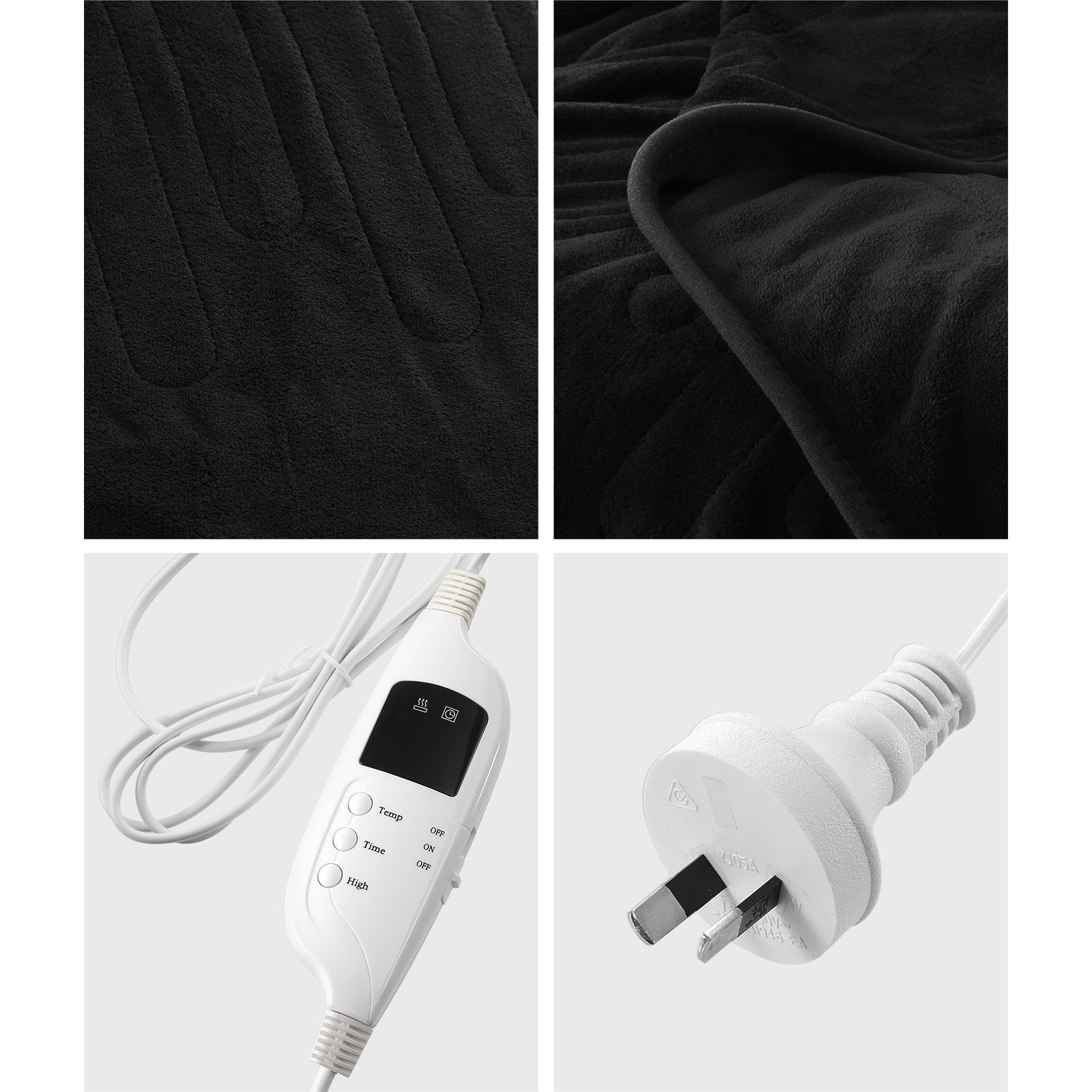 Bedra Washable Electric Heated Throw Rug Flannel Snuggle Blanket Winter Warm - Sunyee