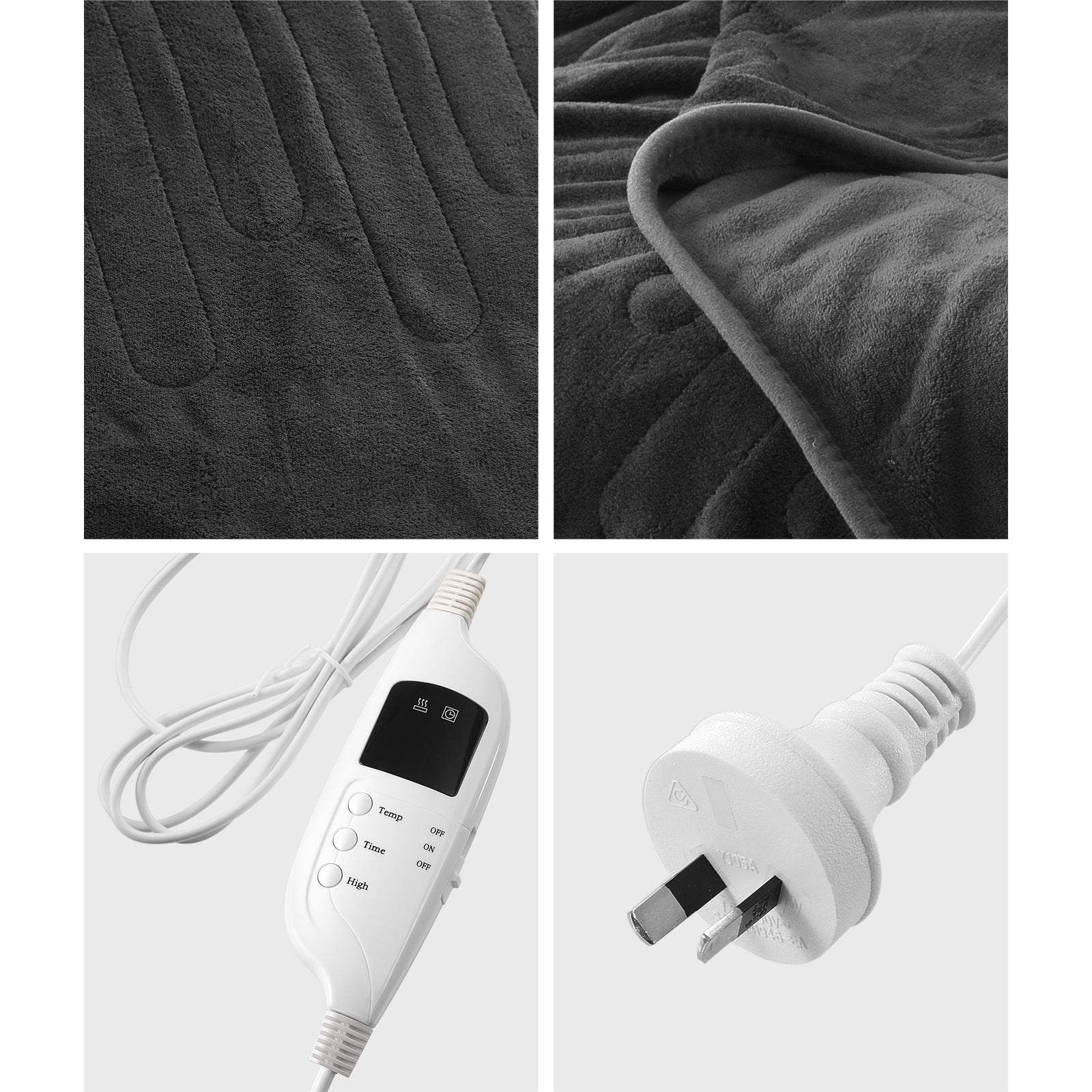 Bedra Electric Blanket Washable Heated Throw Rug Coral Fleece Snuggle Blanket - Sunyee