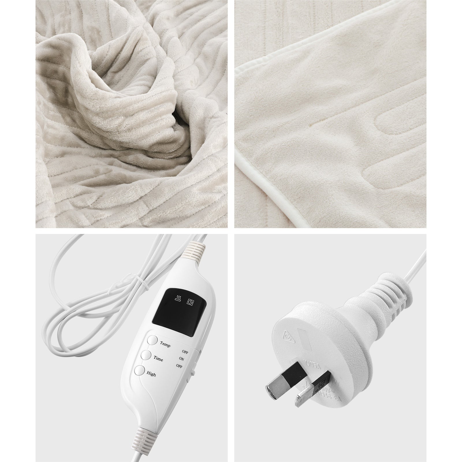 Bedra Electric Heated Throw Rug Washable Blanket Snuggle Flannel Winter Warm - Sunyee