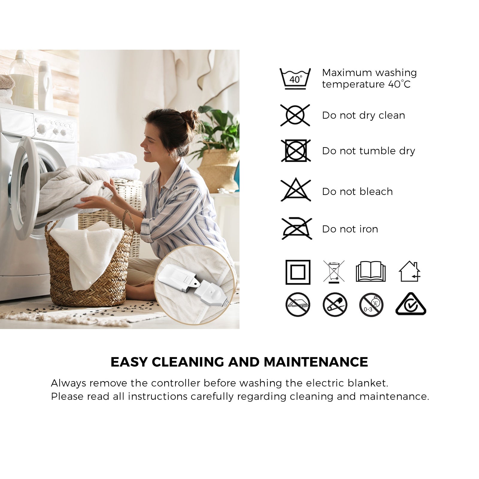 Bedra Electric Heated Throw Rug Washable Blanket Snuggle Flannel Winter Warm - Sunyee