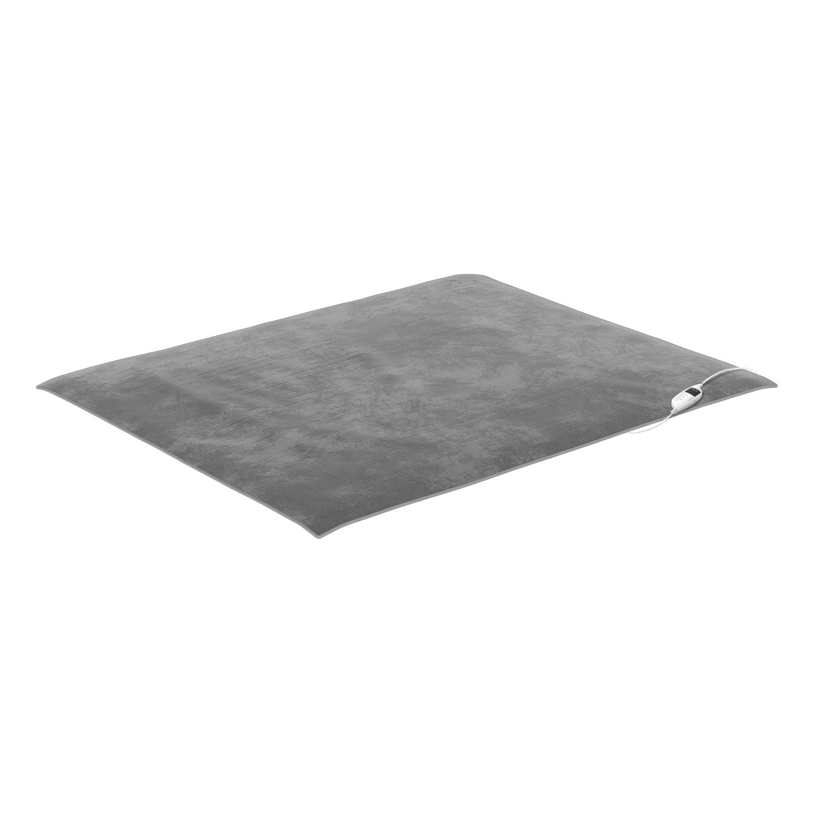 Bedra Electric Heated Throw Rug Washable Blanket Snuggle Flannel Winter Silver - Sunyee