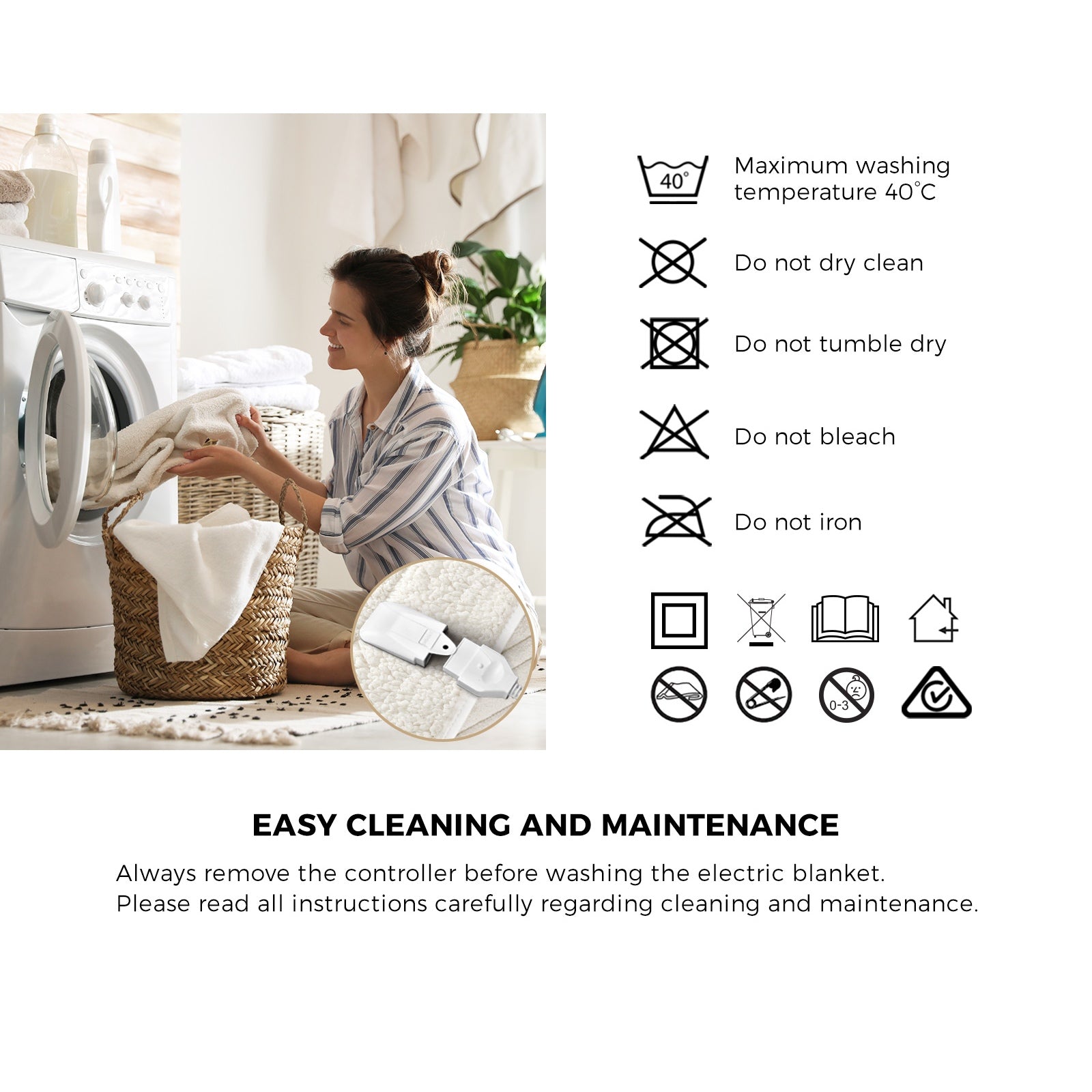 Bedra Electric Throw Rug Heated Blanket Washable Sherpa Flannel Winter Warming - Sunyee