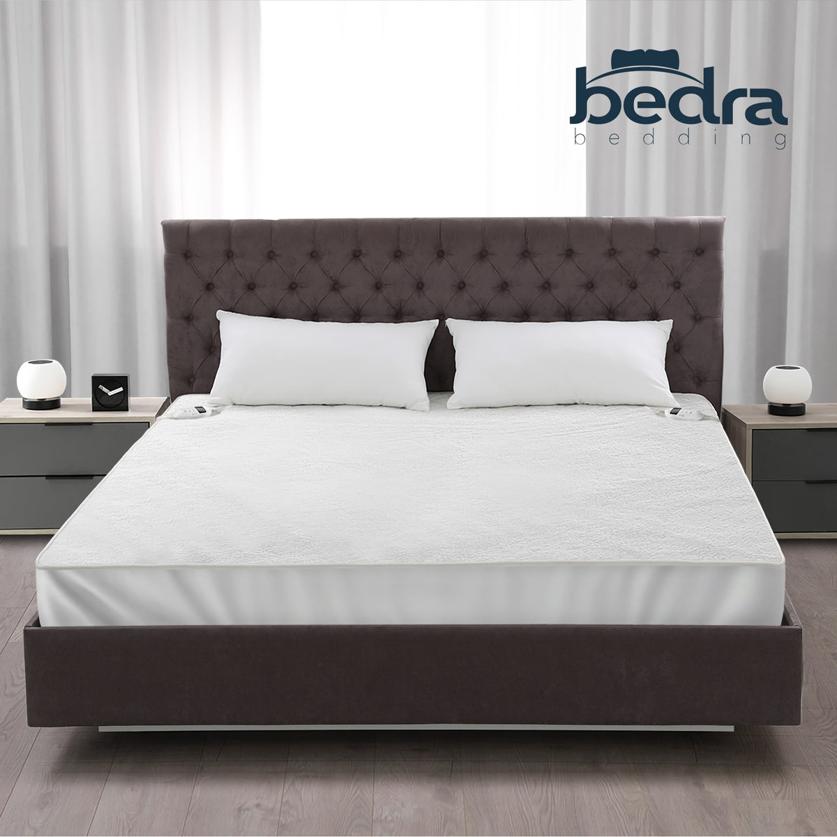 Bedra Electric Blanket Fleece Heated Fully Fitted Winter Pad Washable King - Sunyee