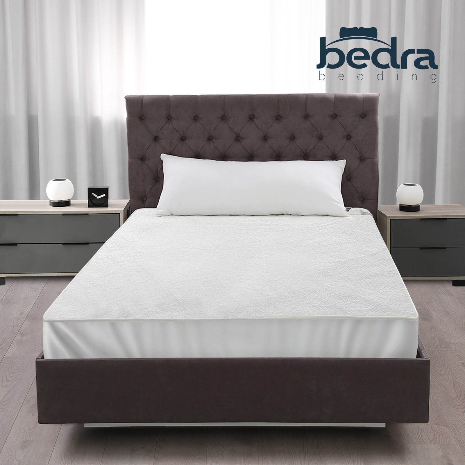 Bedra Electric Blanket Fully Fitted Fleece Heated Winter Underlay King Single - Sunyee