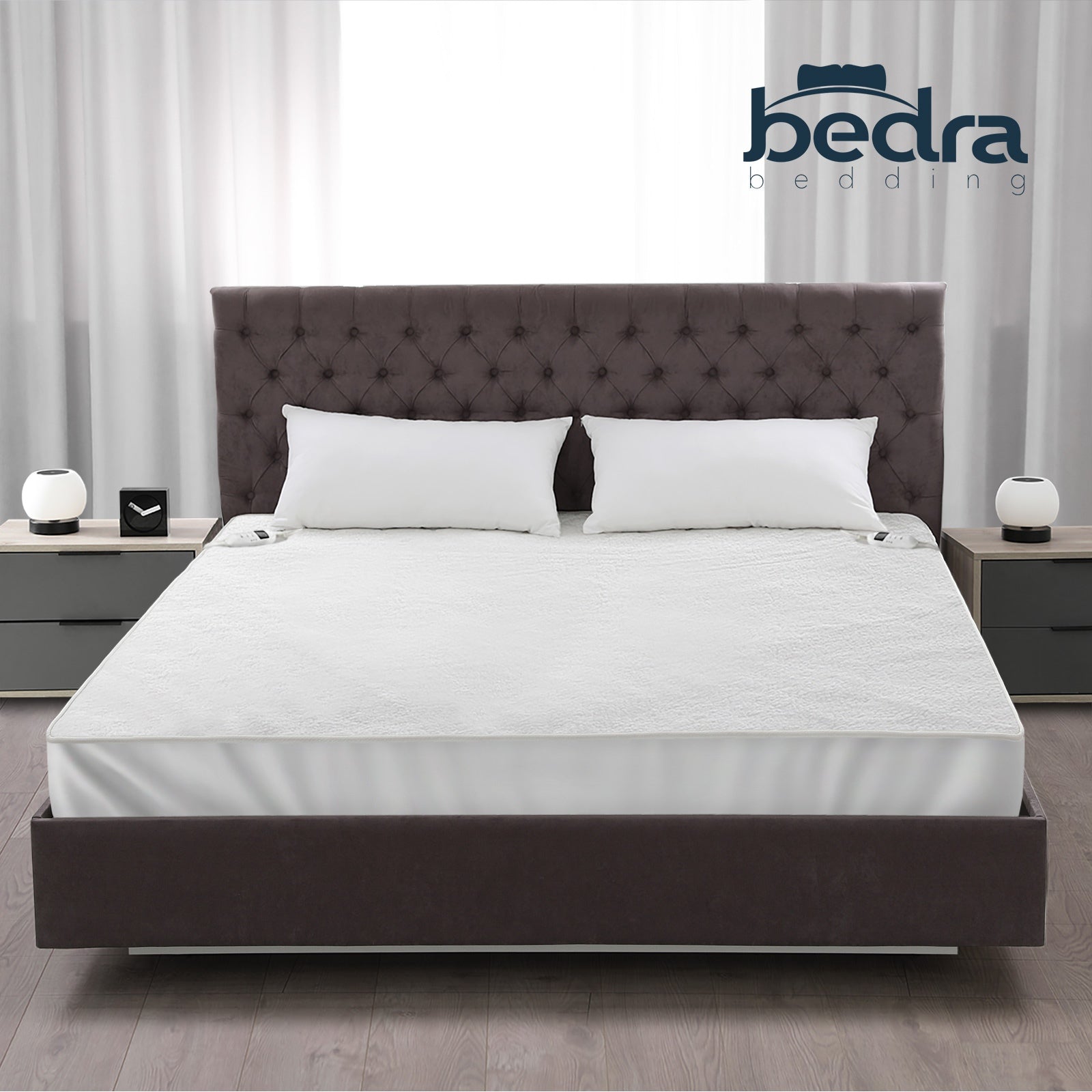 Bedra Electric Blanket Washable Fleece Heated Fully Fitted Winter Pad Queen - Sunyee