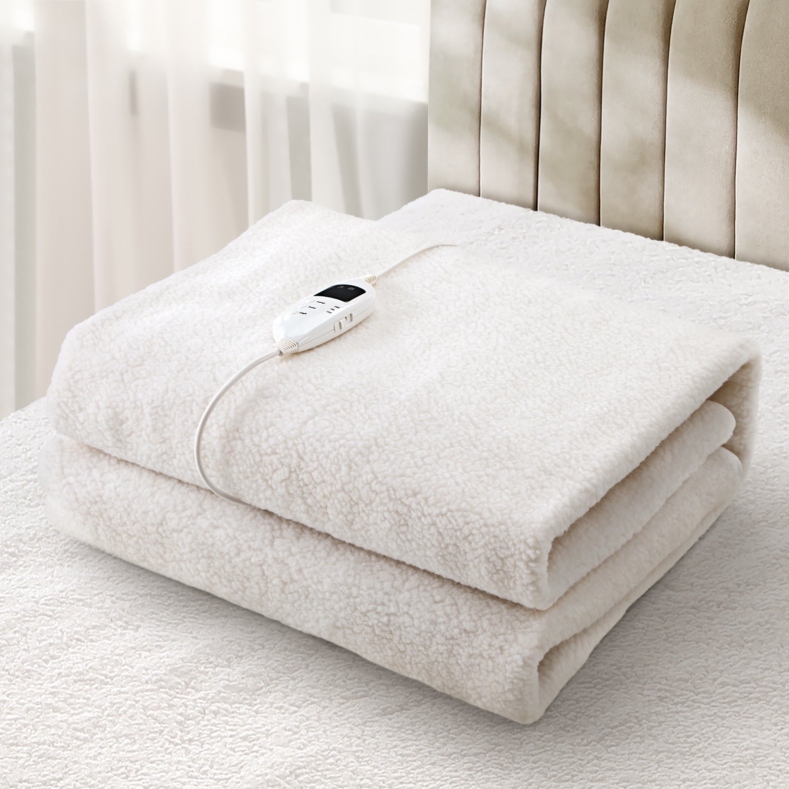 Bedra Electric Blanket Fully Fitted Fleece Heated Winter Underlay All Size - Sunyee