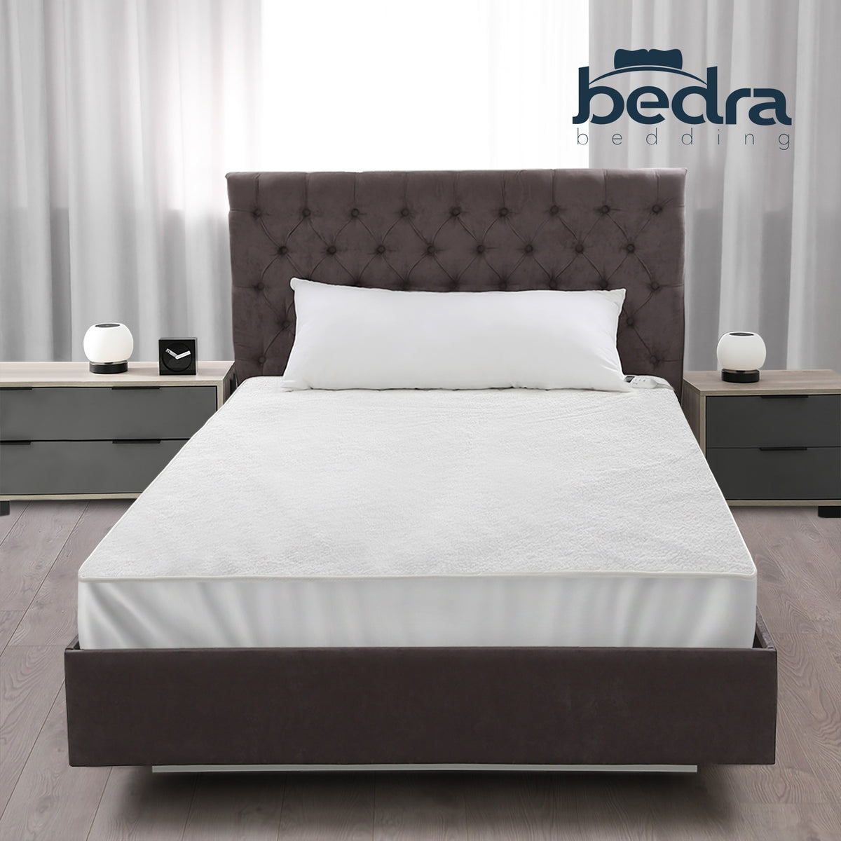 Bedra Electric Blanket Fully Fitted Fleece Heated Winter Underlay Single - Sunyee