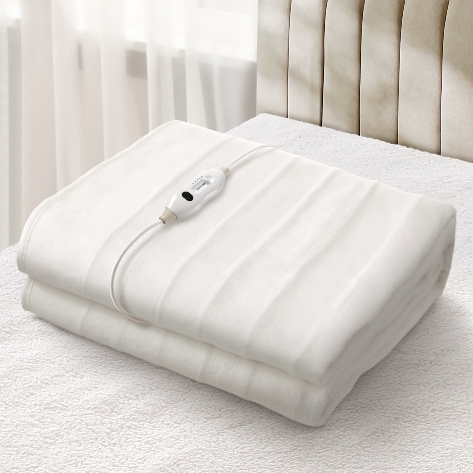 Bedra Electric Blanket Fully Fitted Polyester Heated Underlay King Single - Sunyee