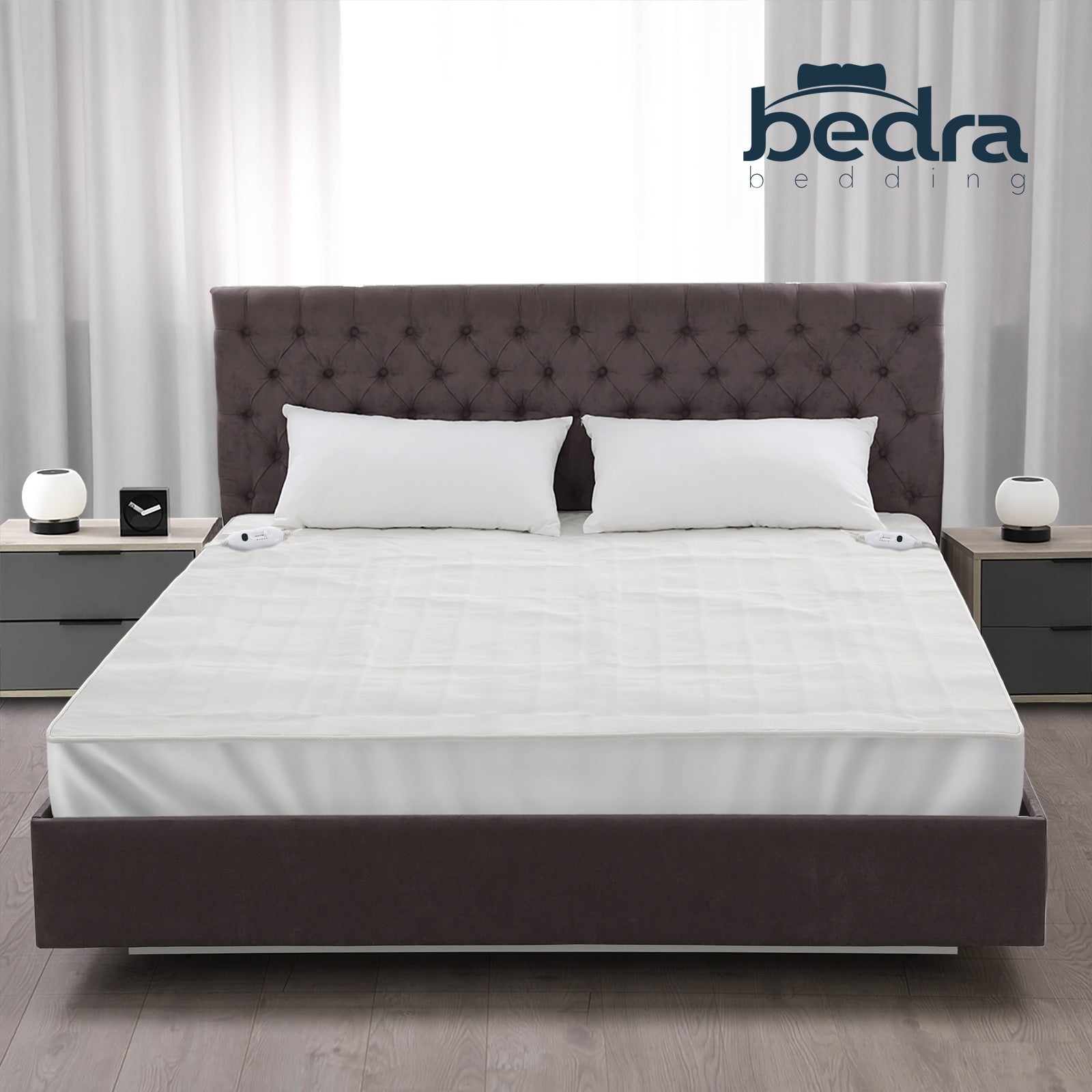 Bedra Electric Blanket Fully Fitted Polyester Winter Heated Underlay Queen - Sunyee