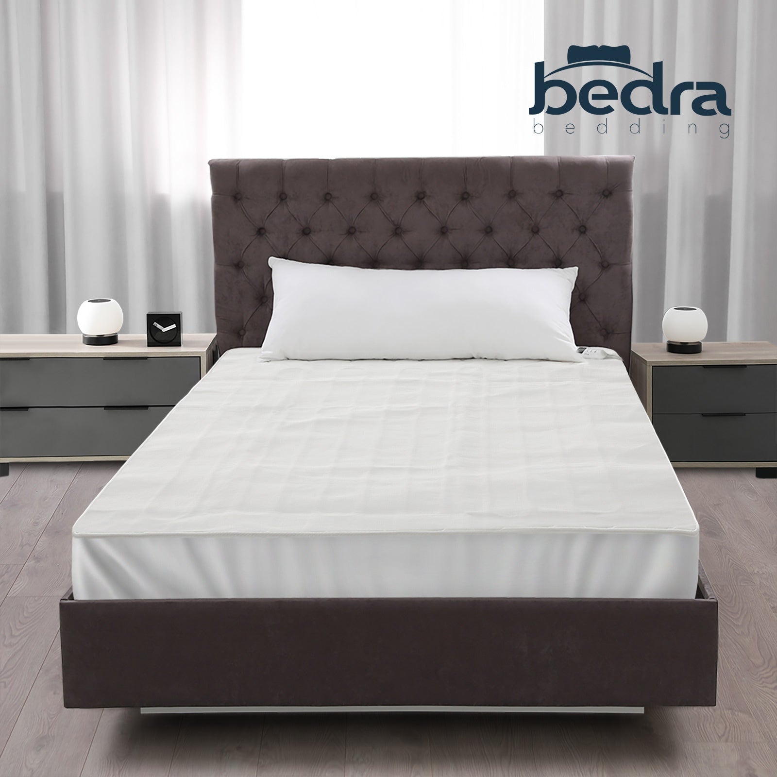 Bedra Electric Blanket Fully Fitted Polyester Heated Underlay Washable Single - Sunyee