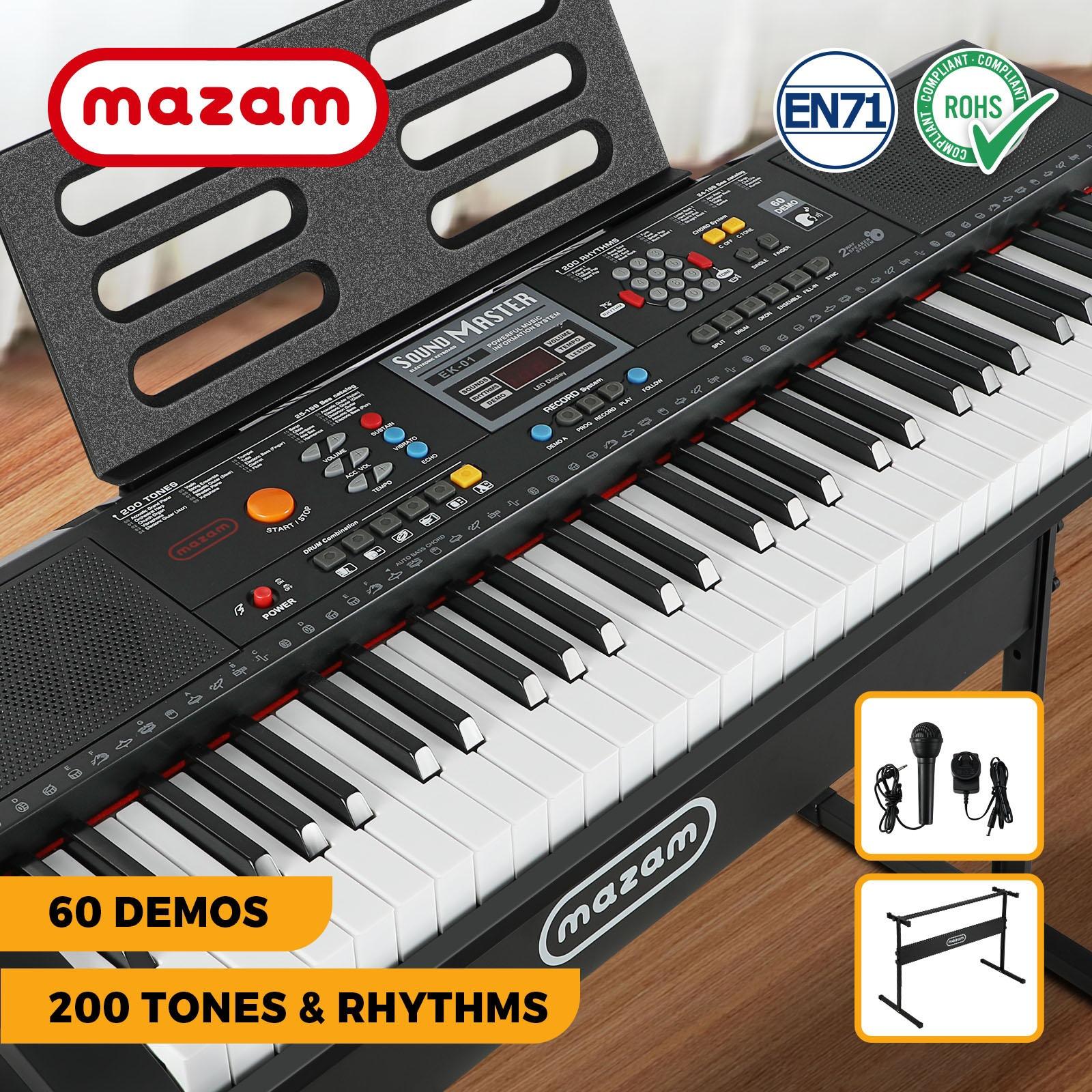 Mazam 61 Keys Electronic Piano Keyboard Electric Keyboards Musical Kids Toy Gift - Sunyee