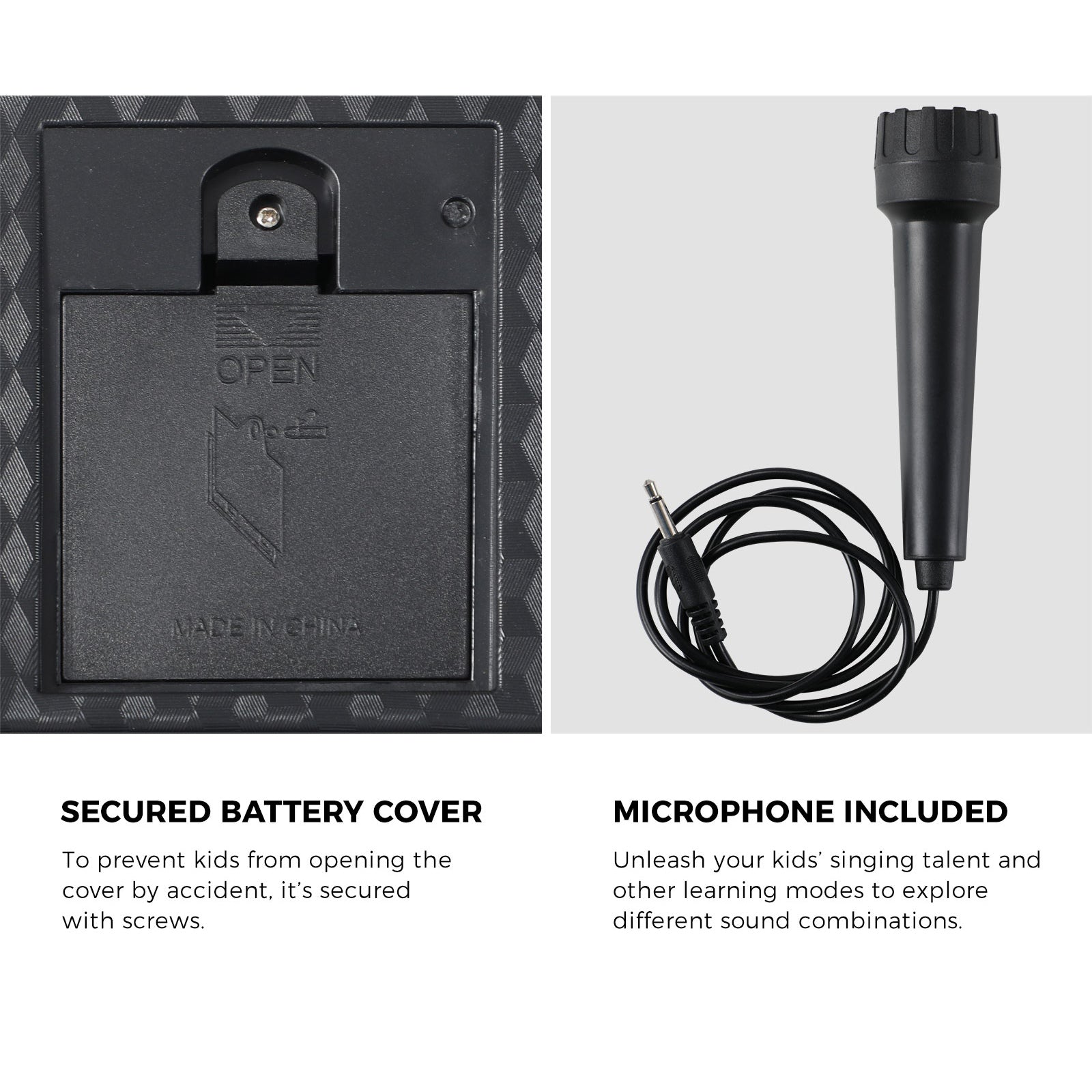 Mazam 61 Keys Piano Keyboard Electronic Musical Kids Toy Gift With Microphone - Sunyee