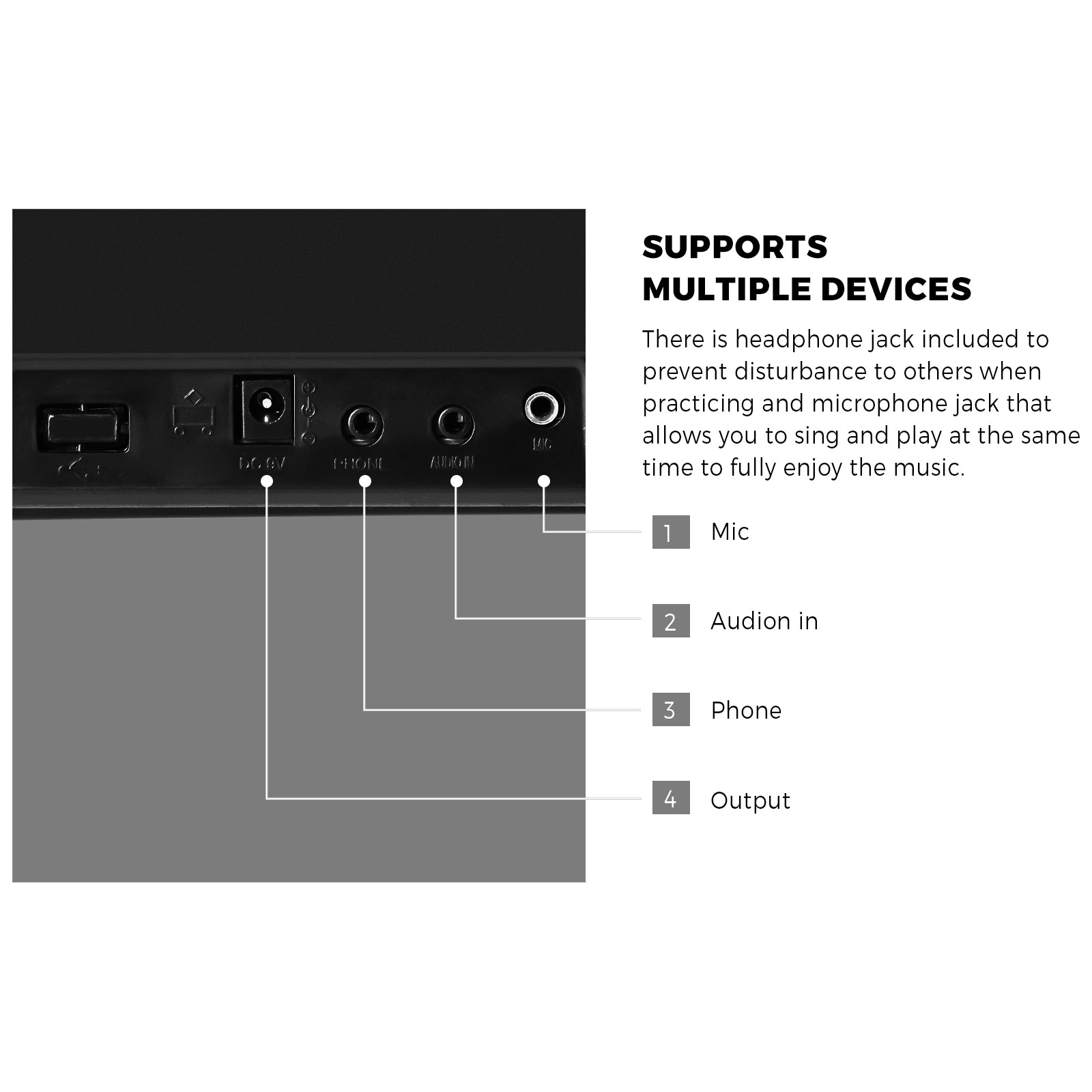 Mazam 61 Keys Electronic Piano Keyboard Lighted Electric Keyboards Holder Stand - Sunyee