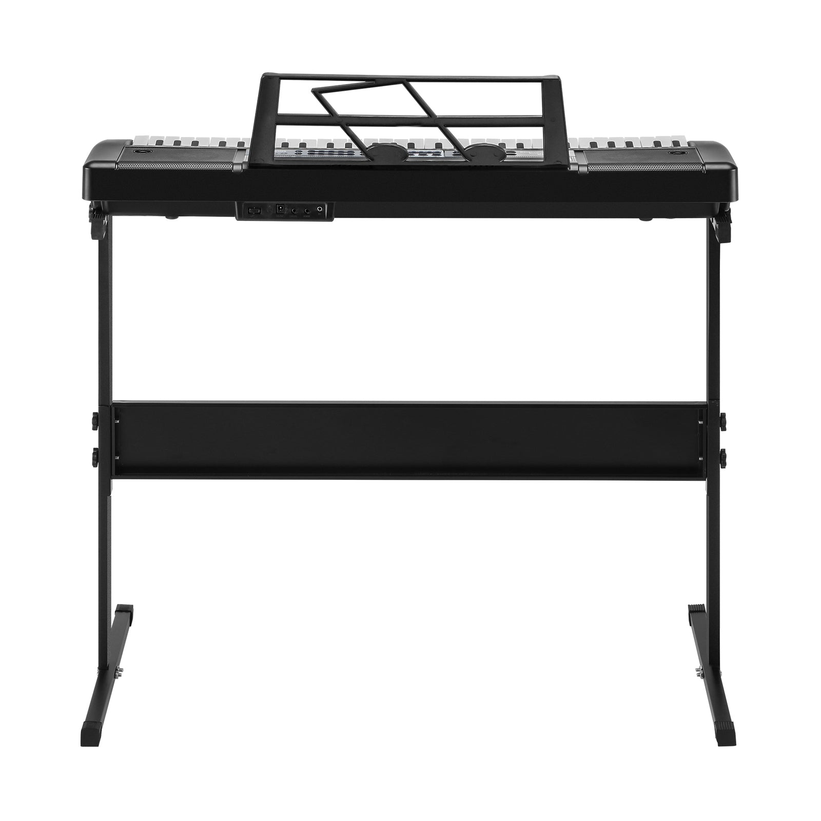 Mazam 61 Keys Electronic Piano Keyboard Lighted Electric Keyboards Holder Stand - Sunyee