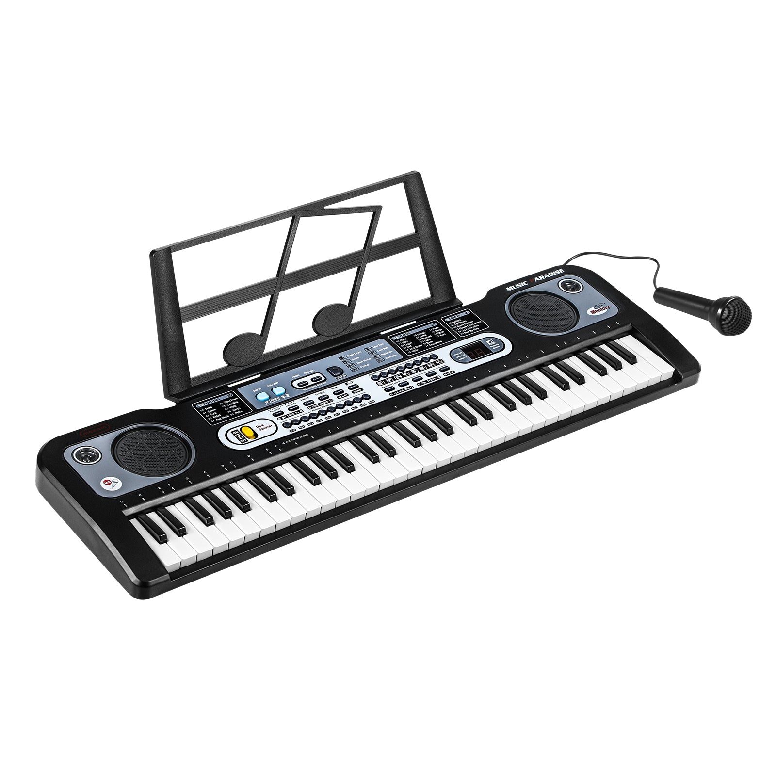 Mazam 61 Keys Piano Keyboard Electronic Musical Toy Gift w/ Microphone Holder - Sunyee