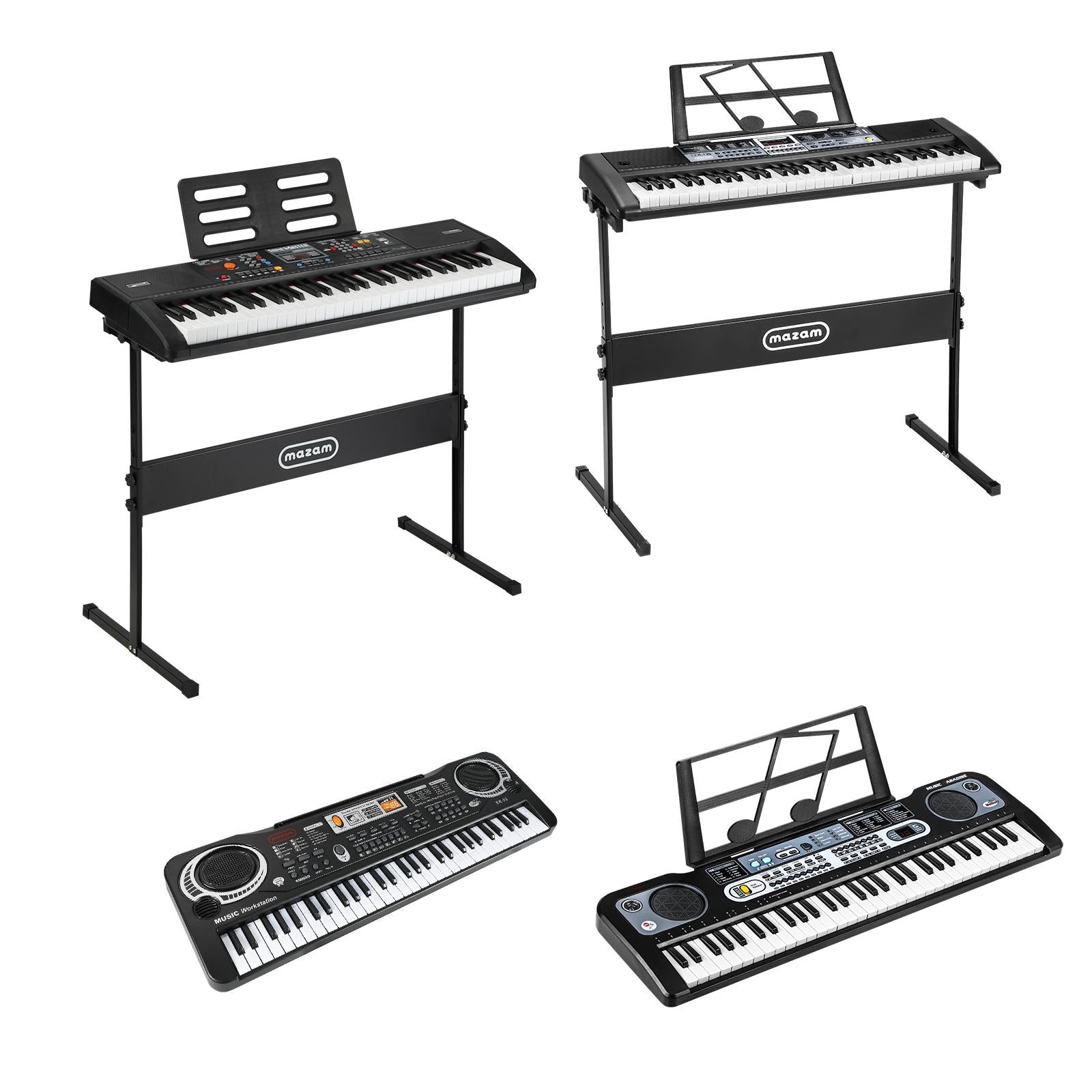 Mazam 61 Keys Electronic Piano Keyboard Electric Keyboards Musical Kids Toy Gift - Sunyee