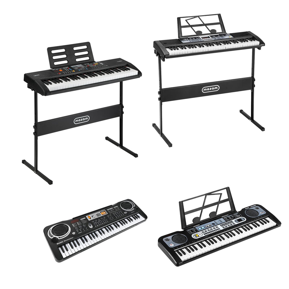 Mazam 61 Keys Electronic Piano Keyboard Electric Keyboards Musical Kids Toy Gift - Sunyee