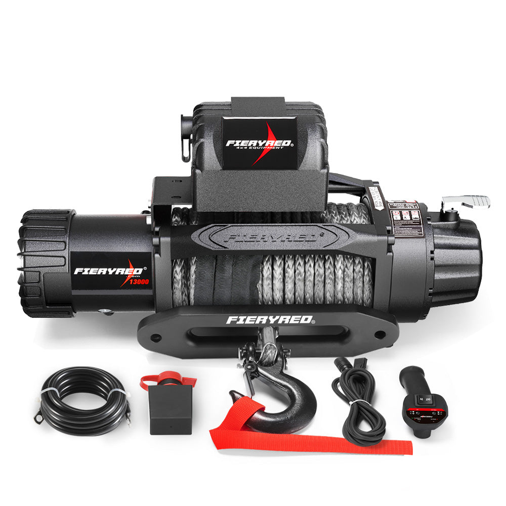 13000LBS 12V Synthetic Rope Electric Winch