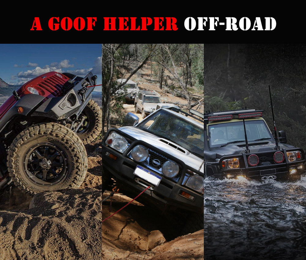 14500LBS 12V Synthetic Rope Electric Winch - Sunyee