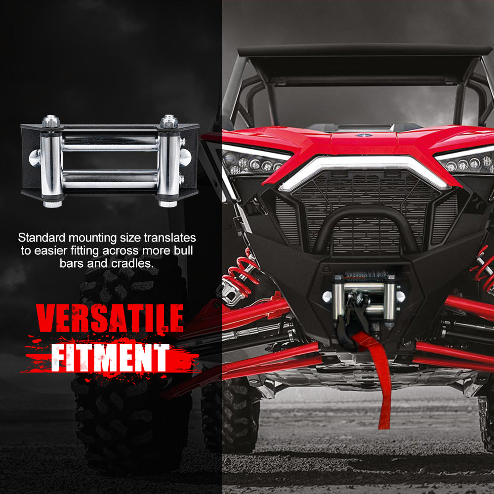 FIERYRED 12V 5500LBS Steel Cable Electric Winch - Sunyee