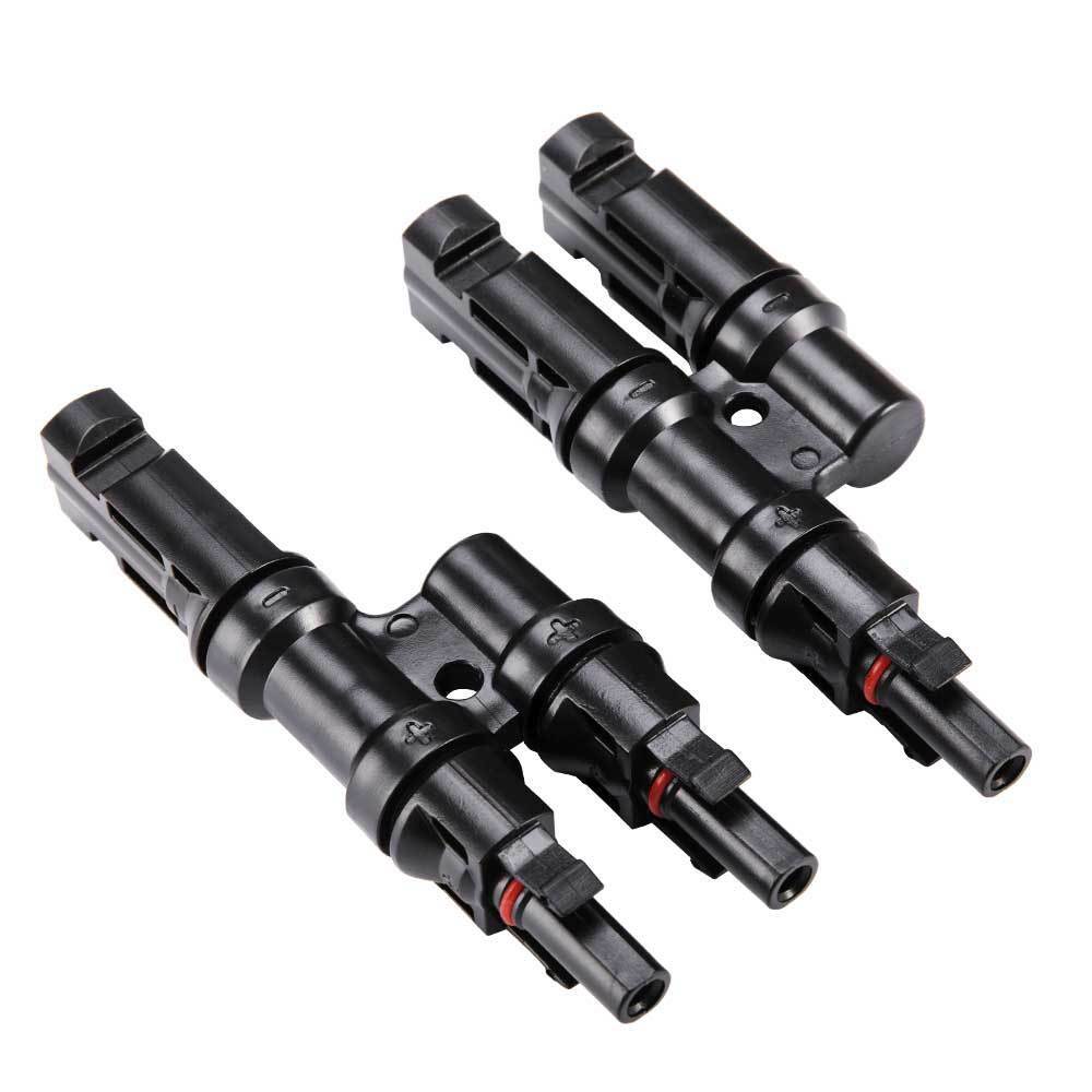 2 To 1 T Branch Cable Connectors Solar PV Panel Connector Male and Female - Sunyee
