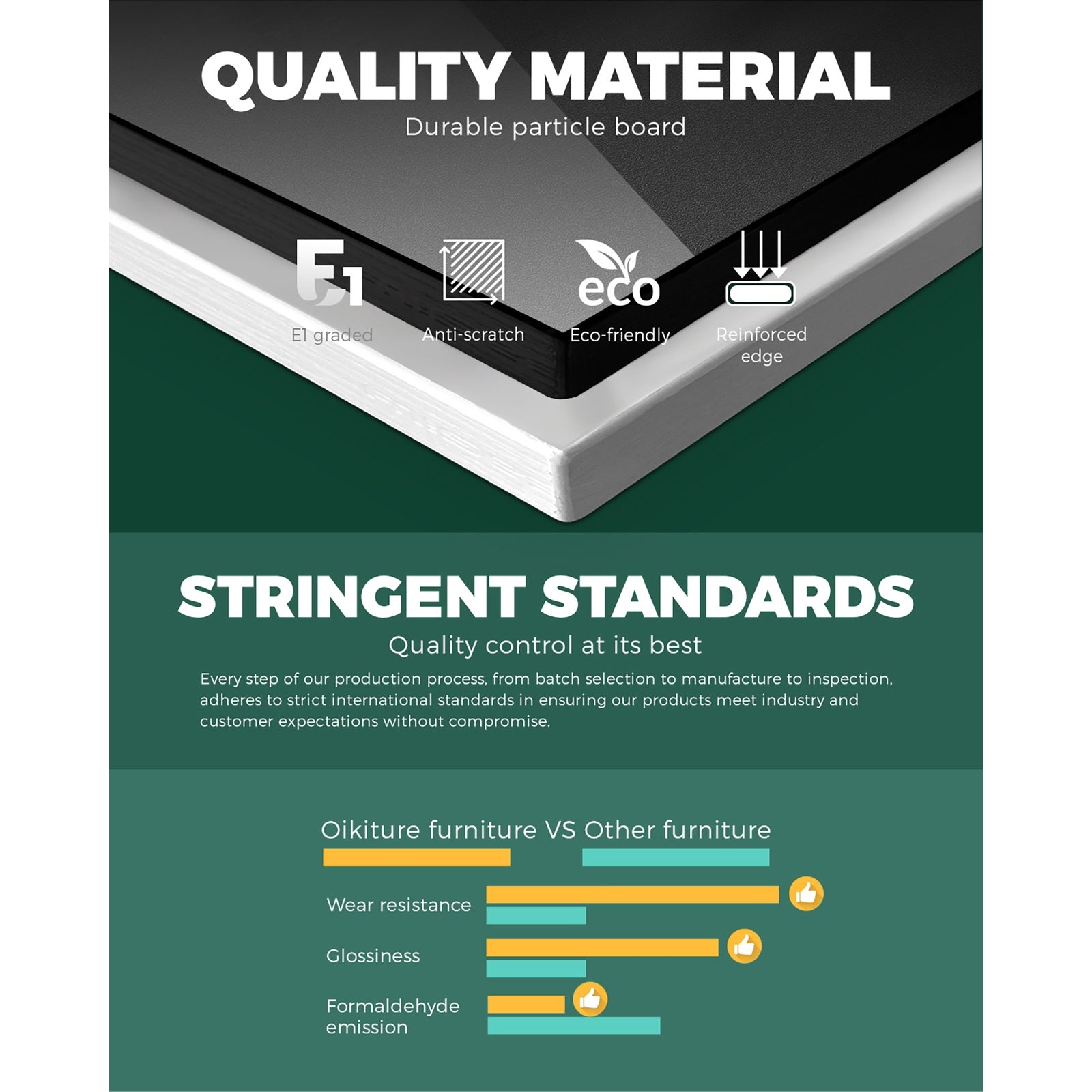 Oikiture TV Cabinet Entertainment Unit Stand RGB LED Gloss Furniture 130cm - Sunyee