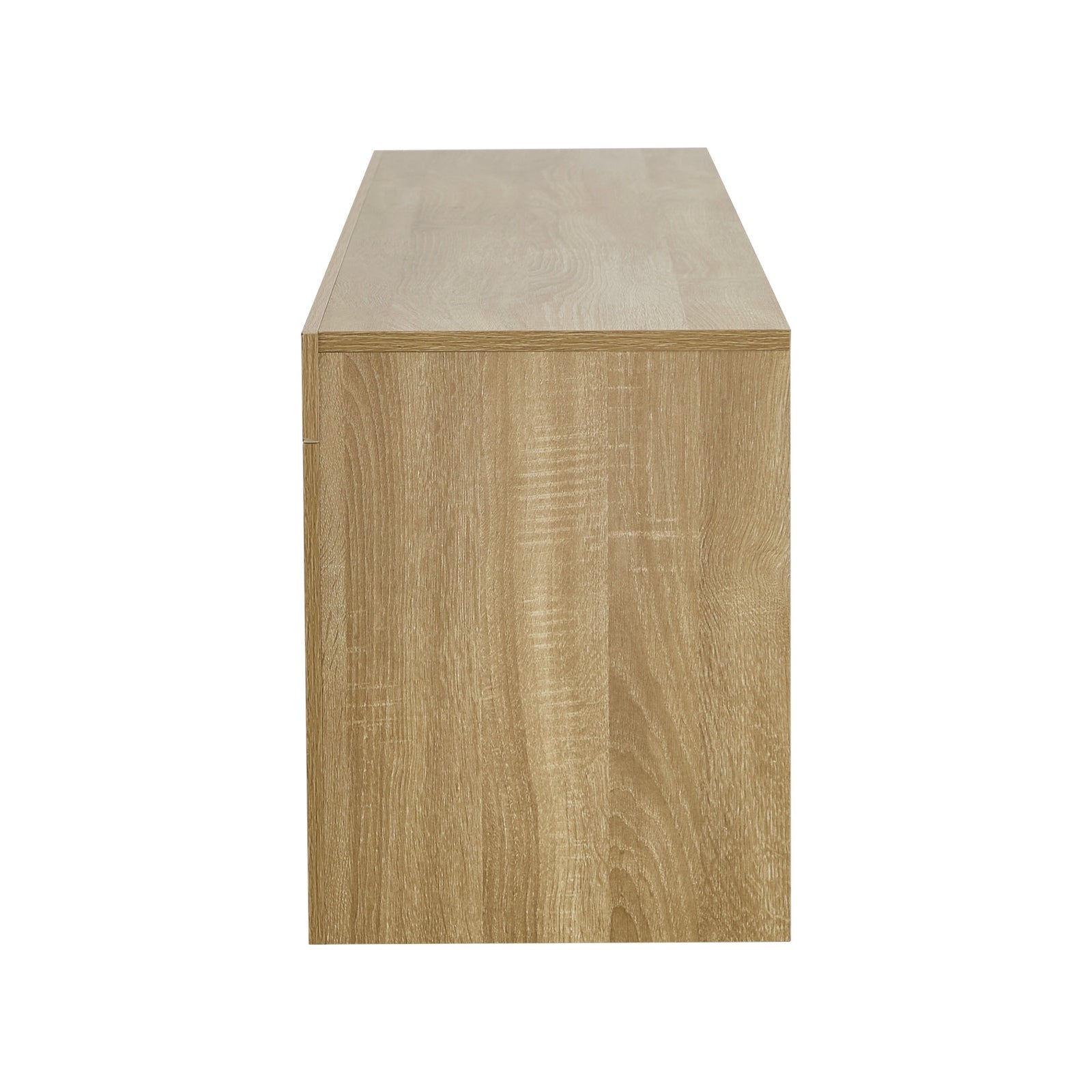 Oikiture Entertainment Unit TV Cabinet Stand Drawers LED RGB Natural 180cm - Sunyee