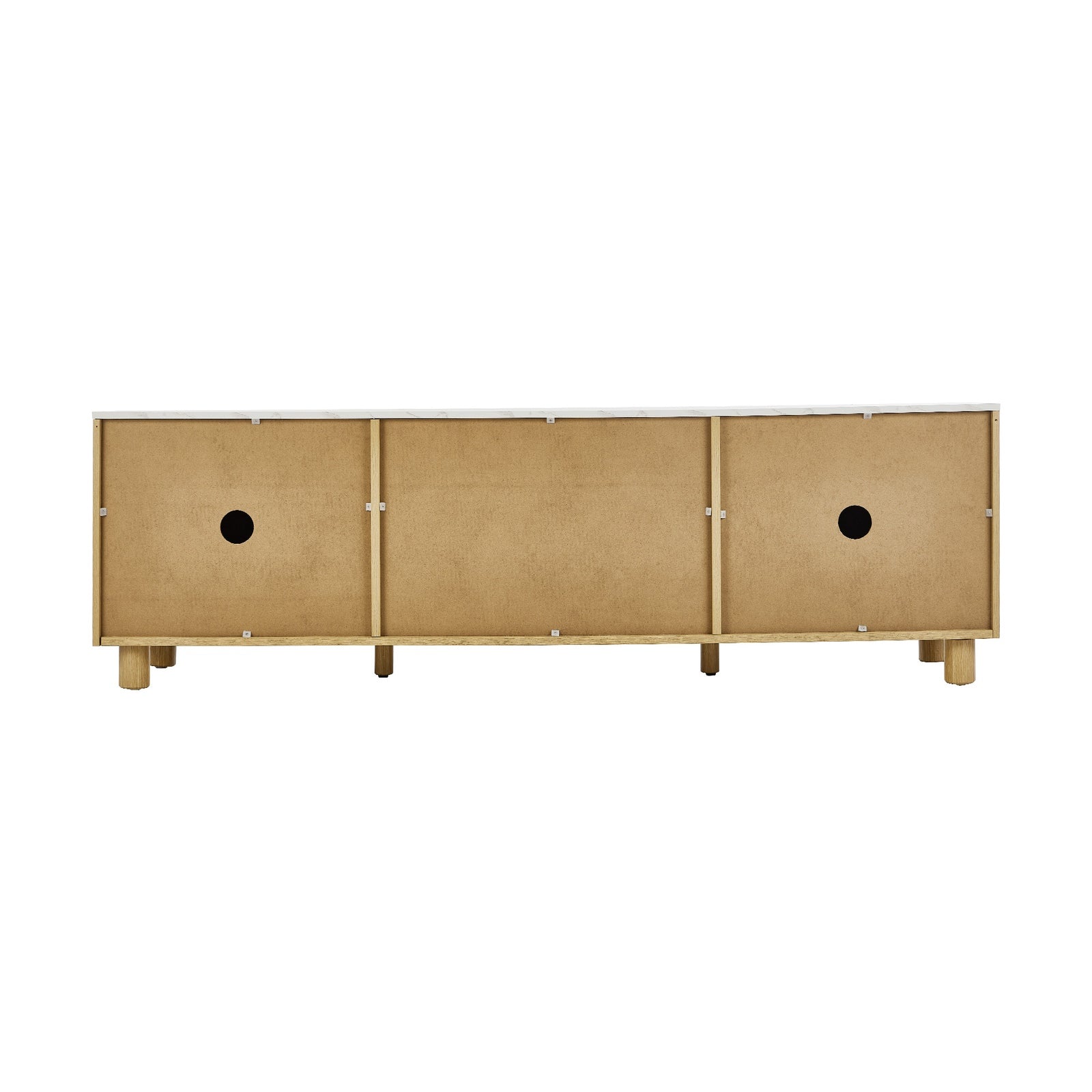 Oikiture TV Cabinet Entertainment Unit Stand 160cm Storage Drawer Natural - Sunyee