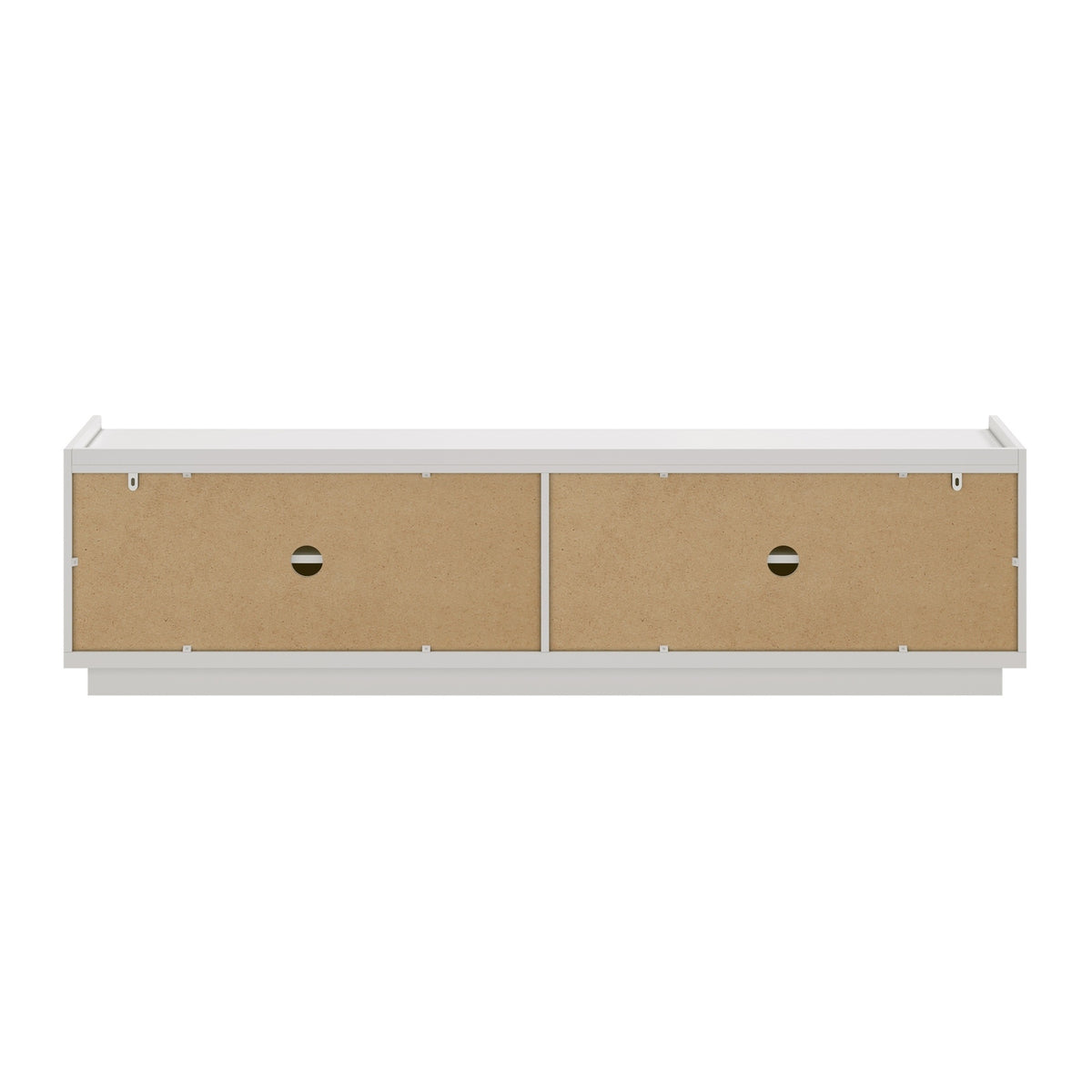 Oikiture 4 Door TV Cabinet 180cm Entertainment Unit Stand Storage Shelf White
