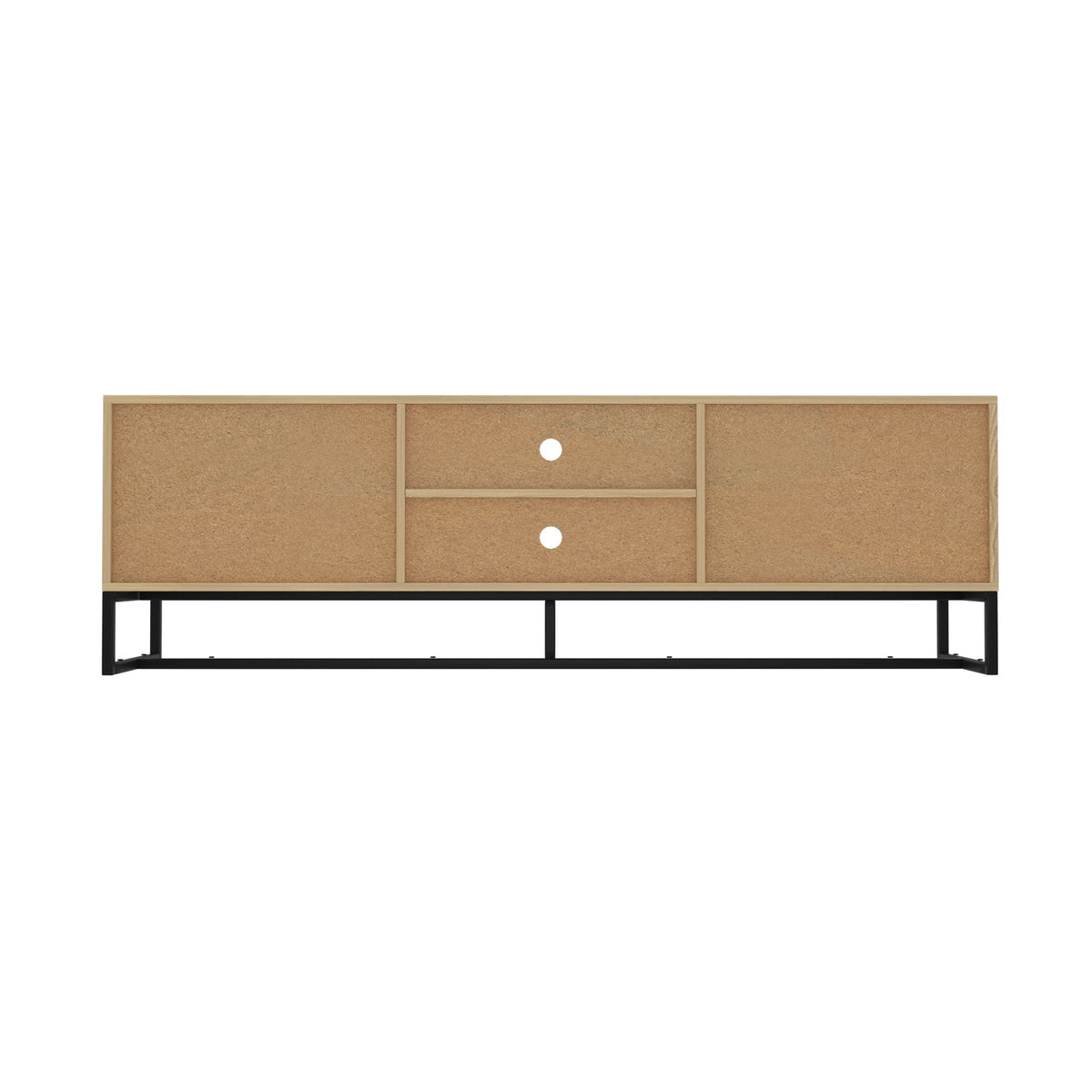 Oikiture TV Cabinet Entertainment Unit Stand Storage Drawer Shelf 160cm Oak - Sunyee