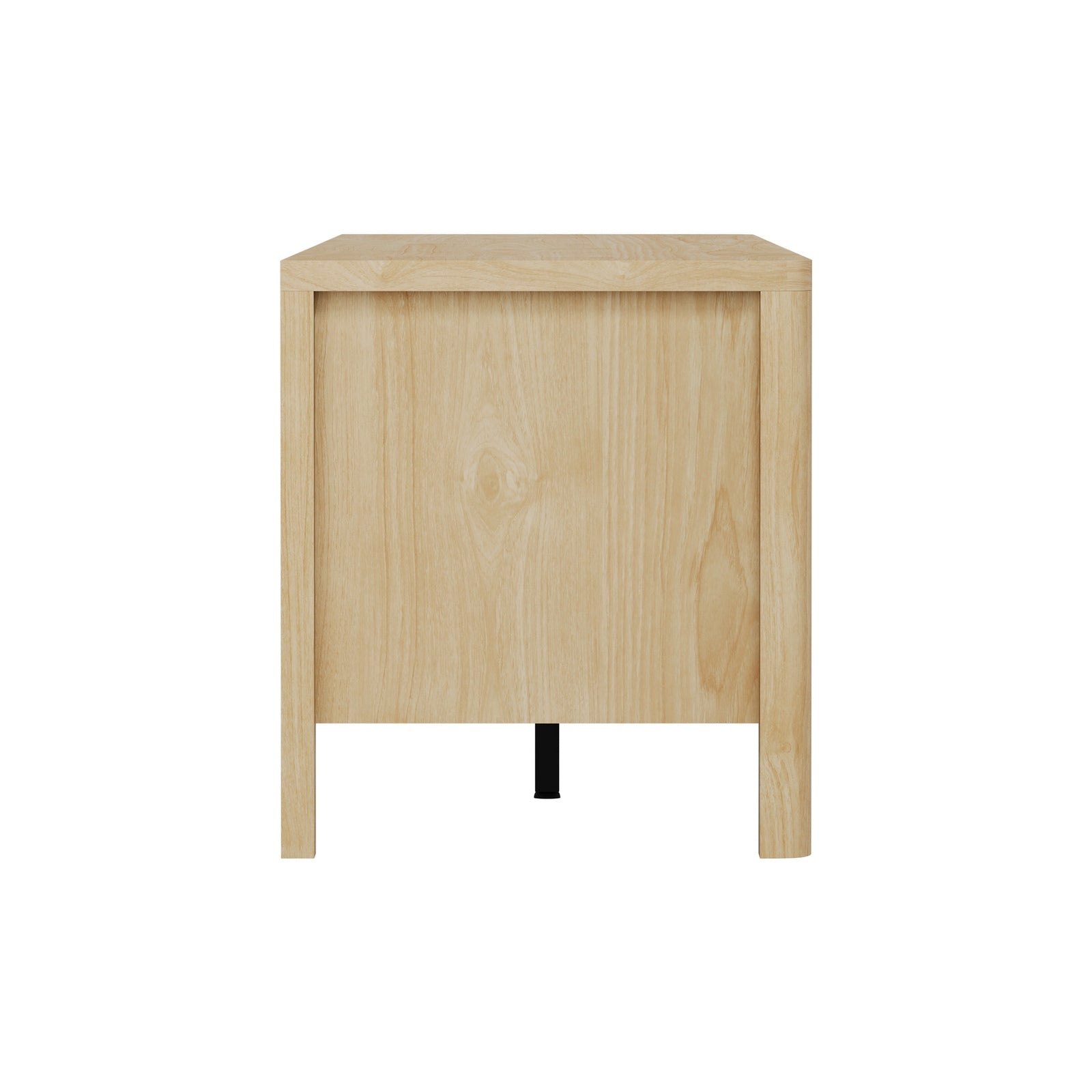 Oikiture TV Cabinet Entertainment Unit Stand Storage Shelves 160cm Natural